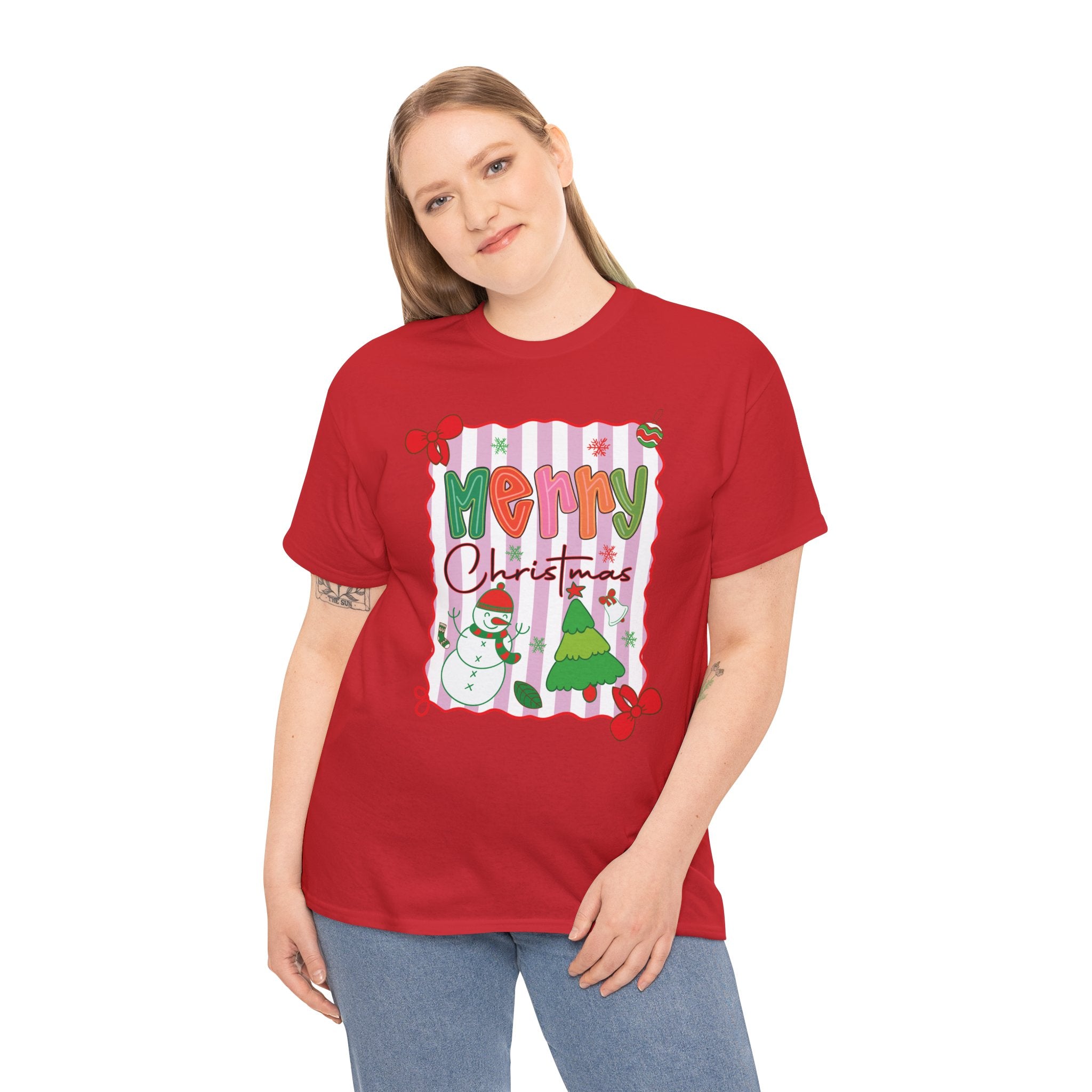 Christmas Snowman Unisex Cotton Tee