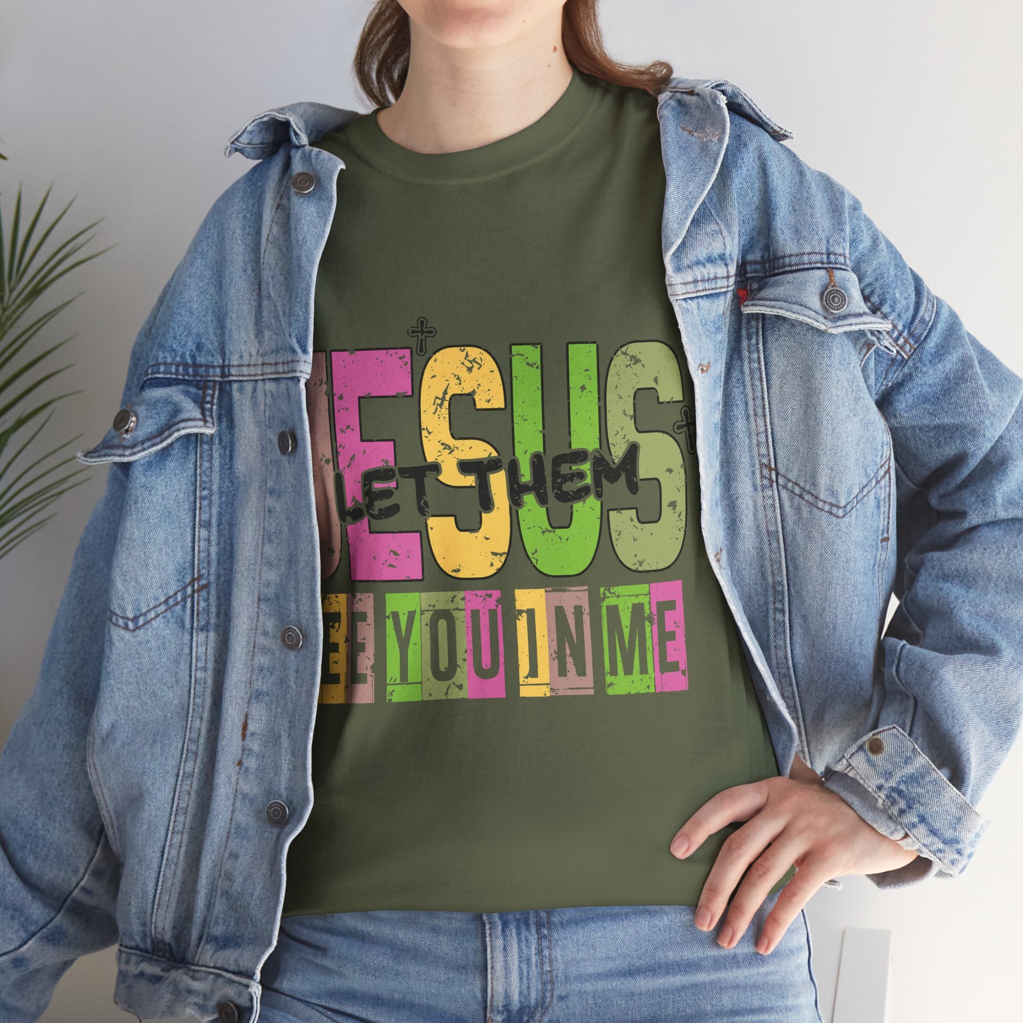 Jesus ‘See You In Me’ Distressed Pastel Unisex Cotton T-Shirt