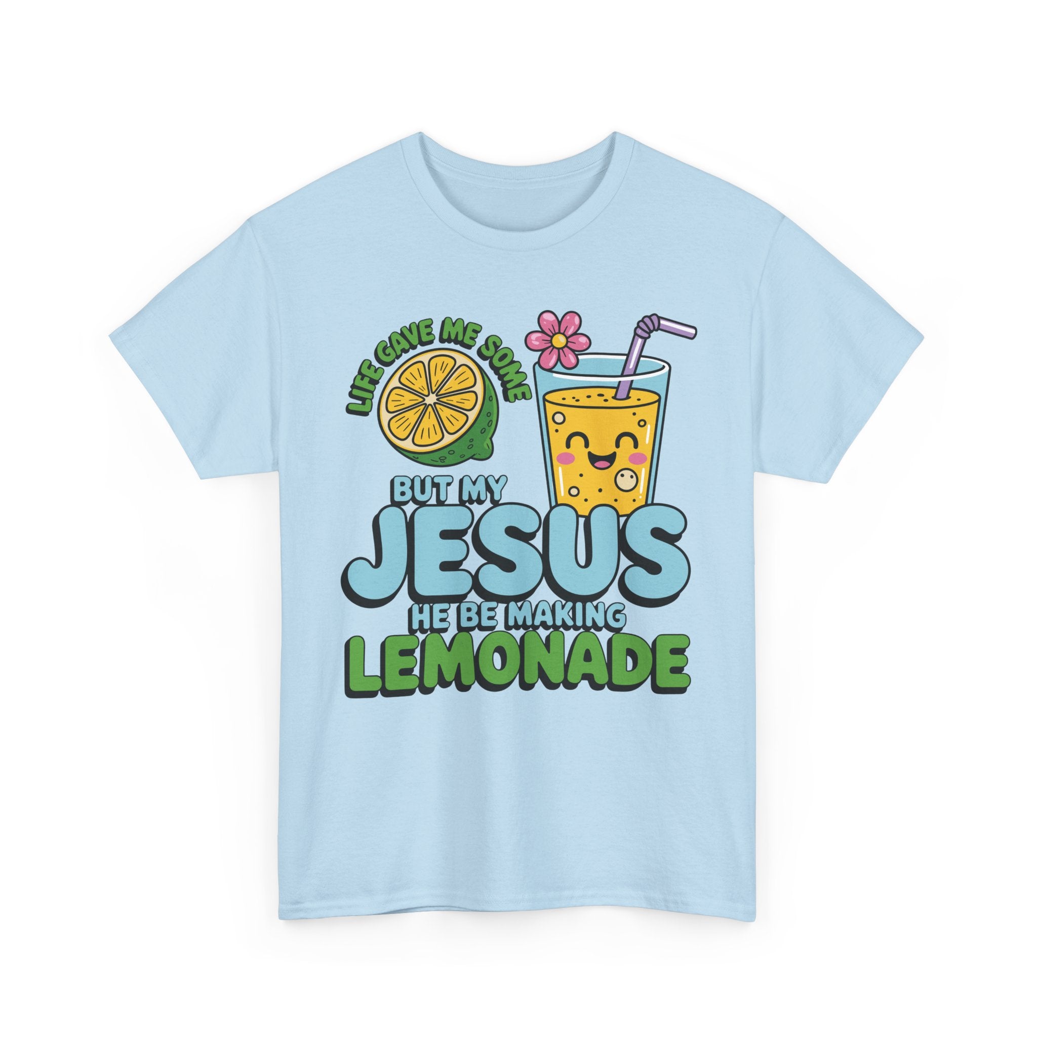 Christian Lemonade T‑Shirt — "Life Gave Me Some Lemons, My Jesus Makes Lemonade"Unisex Cotton Tee