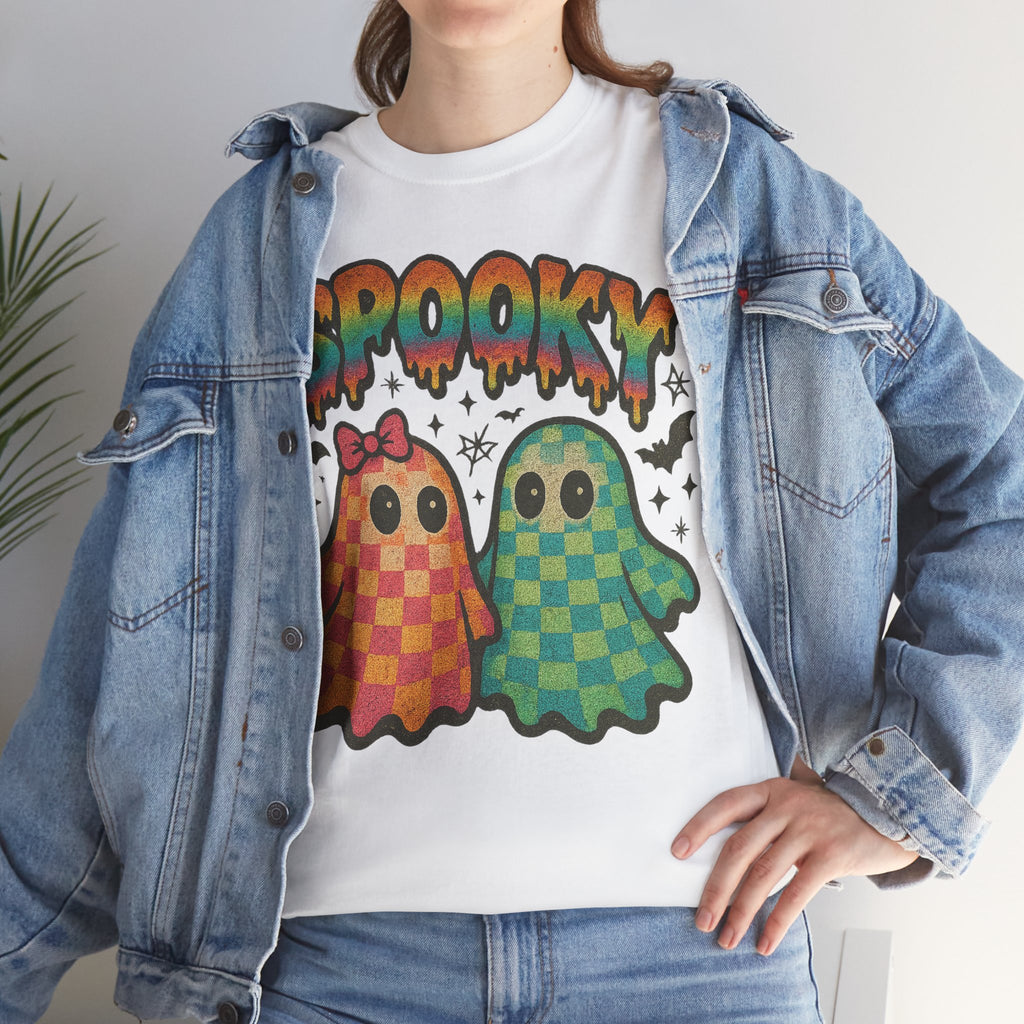 Spooky Pastel Ghosts Unisex Cotton Tee