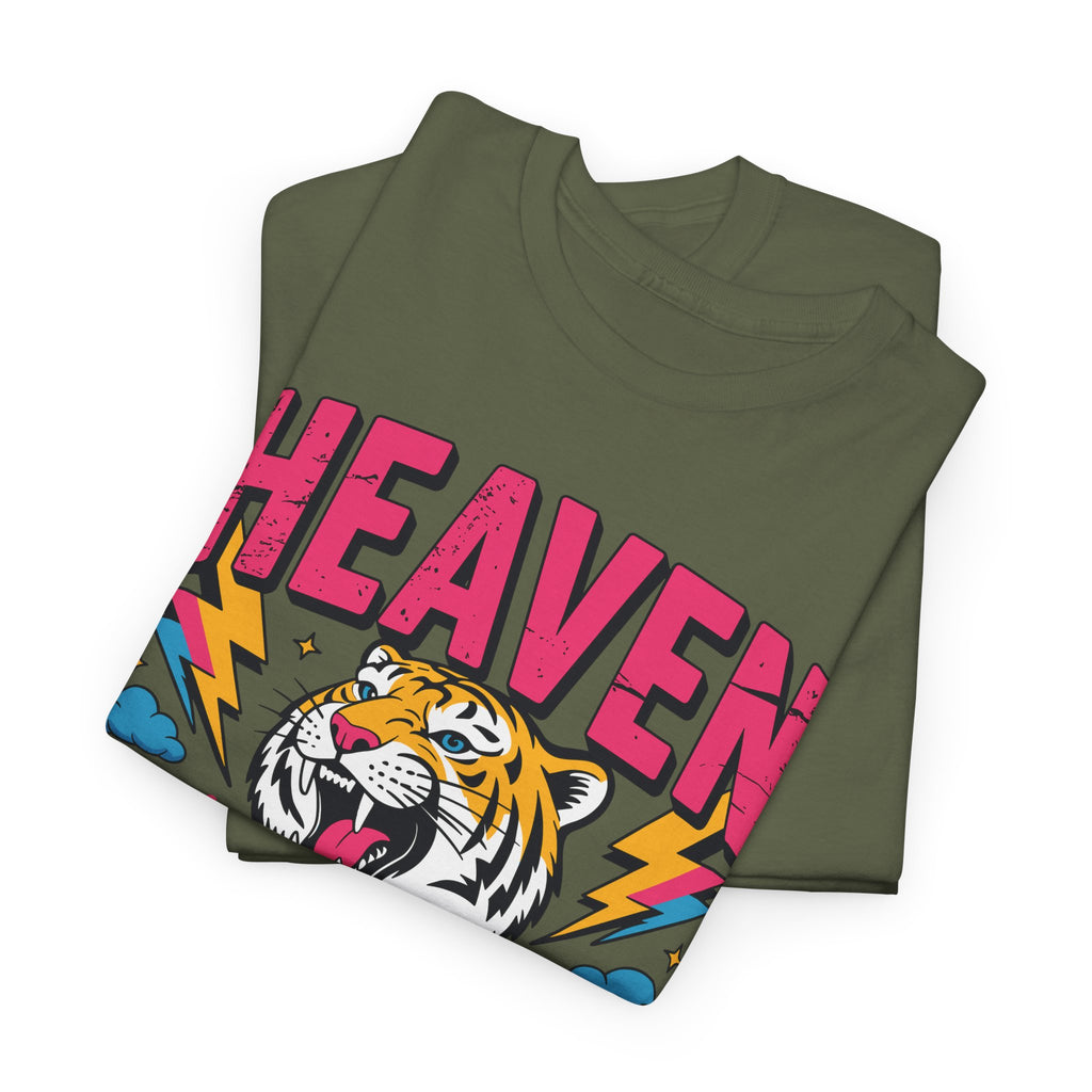 Psalm 19:1 Tiger Praise T-Shirt — Bold Christian Roaring Tiger Graphic.Unisex Cotton Tee