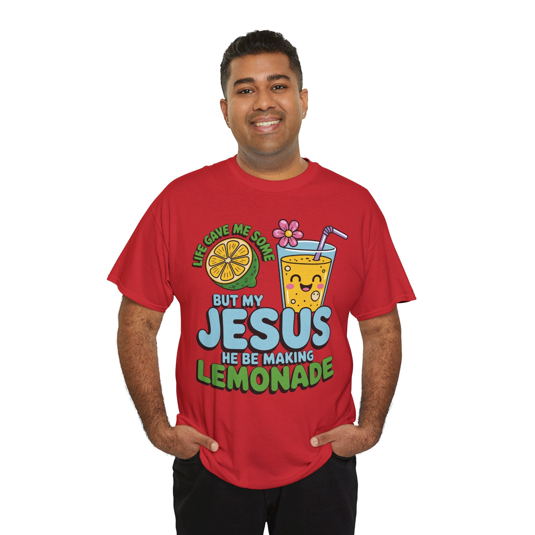 Christian Lemonade T‑Shirt — "Life Gave Me Some Lemons, My Jesus Makes Lemonade"Unisex Cotton Tee