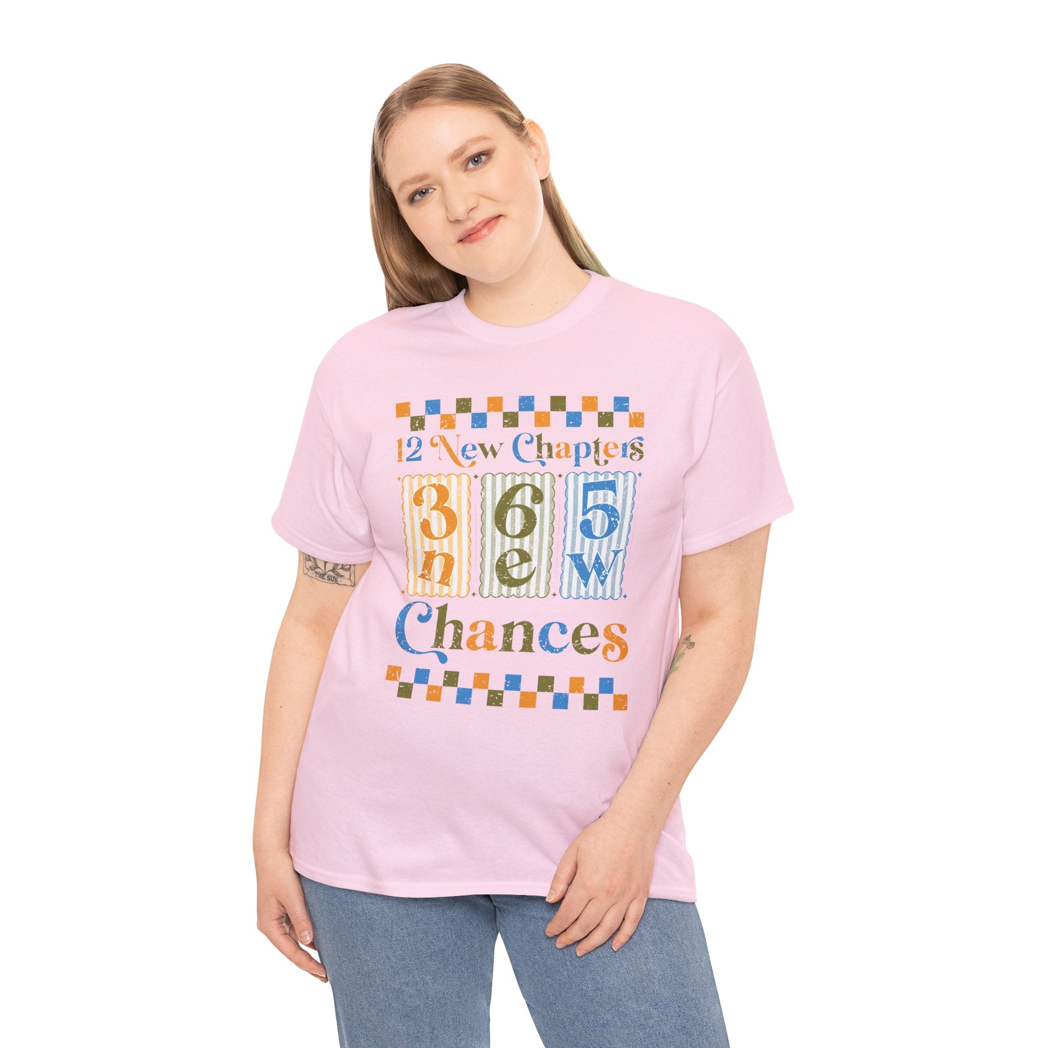 12 New Chapters 365 New Chances Vintage Tee — Fresh Start Inspirational Unisex Cotton Tee