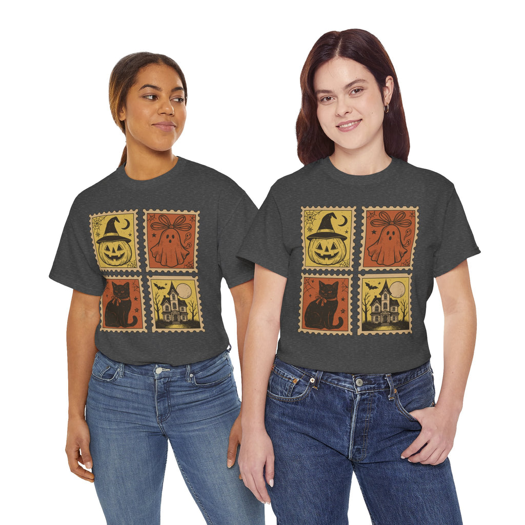 Halloween Stamp Collection Unisex Cotton Tee