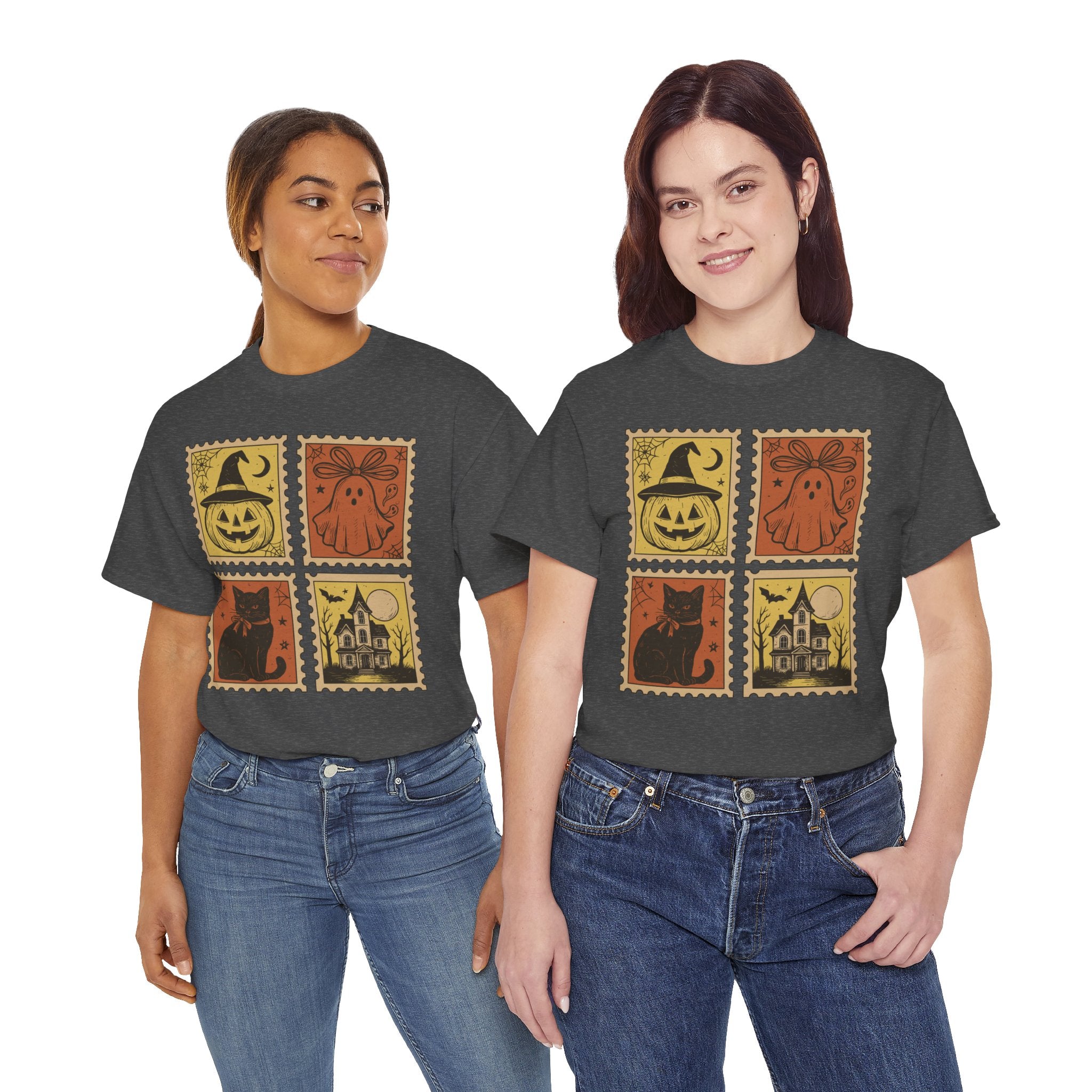 Halloween Stamp Collection Unisex Cotton Tee