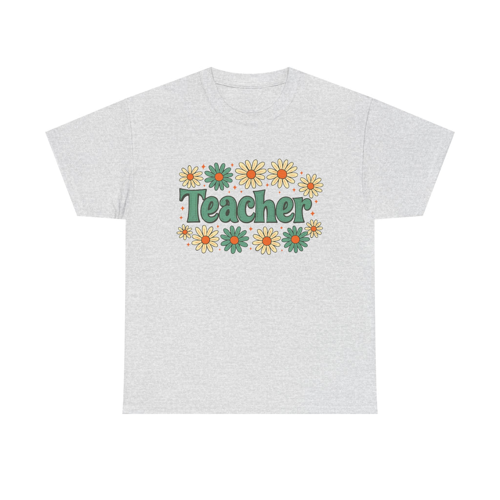 Floral Teacher Tee - Perfect Gift for Educators