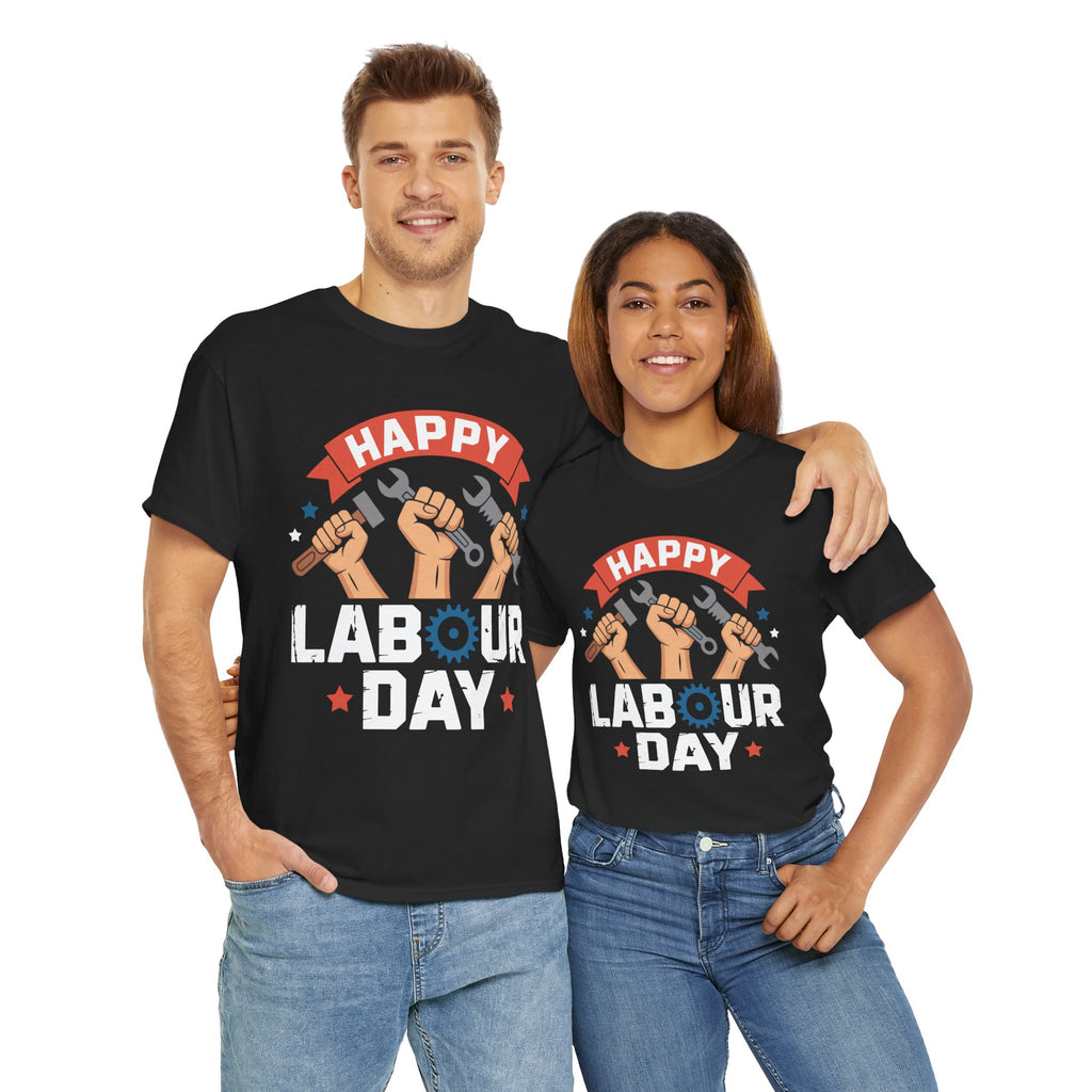 Happy US Labour Day Unisex Heavy Cotton T-Shirt