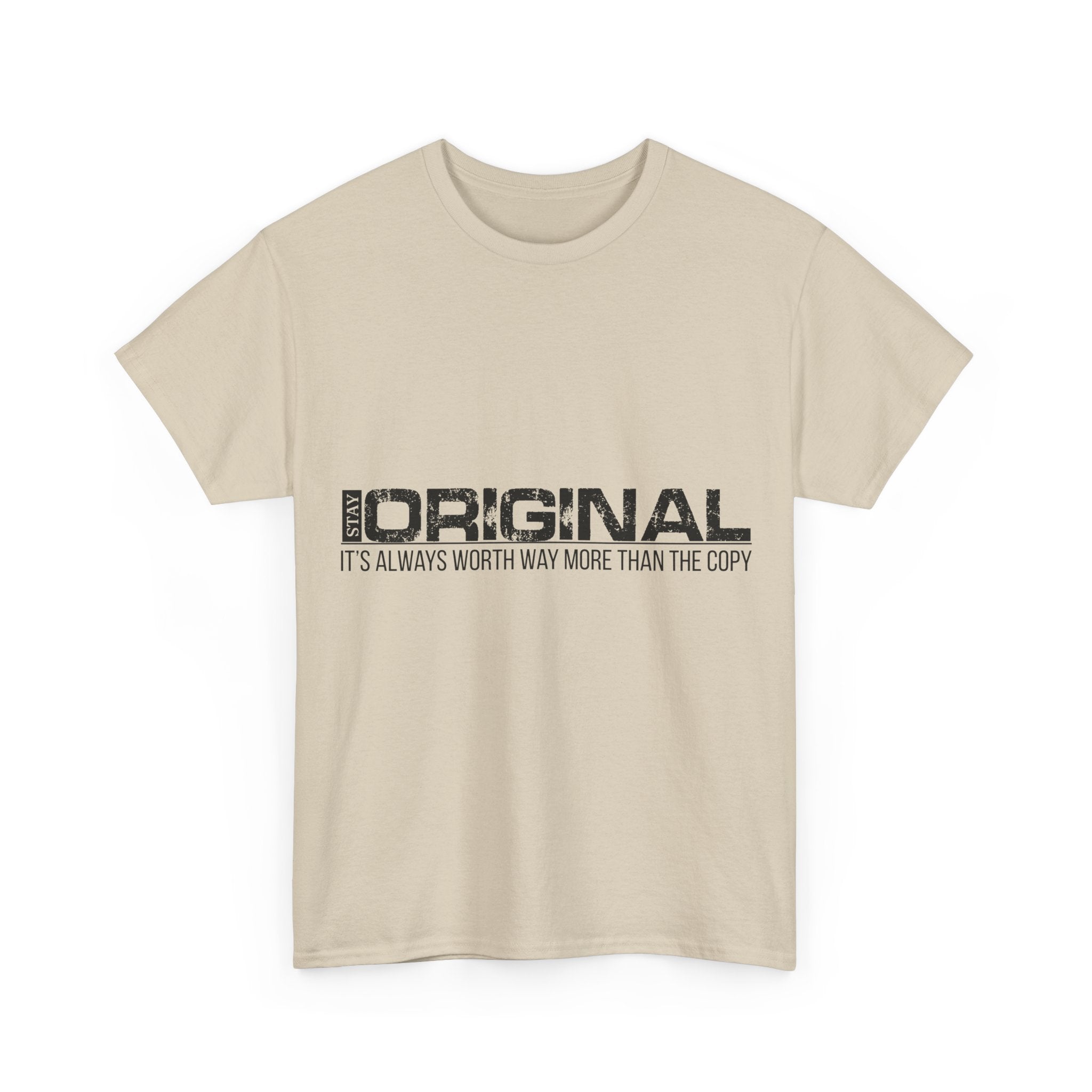 STAY SILENT Minimalist Tee — Vertical Text Black Unisex Cotton Tee