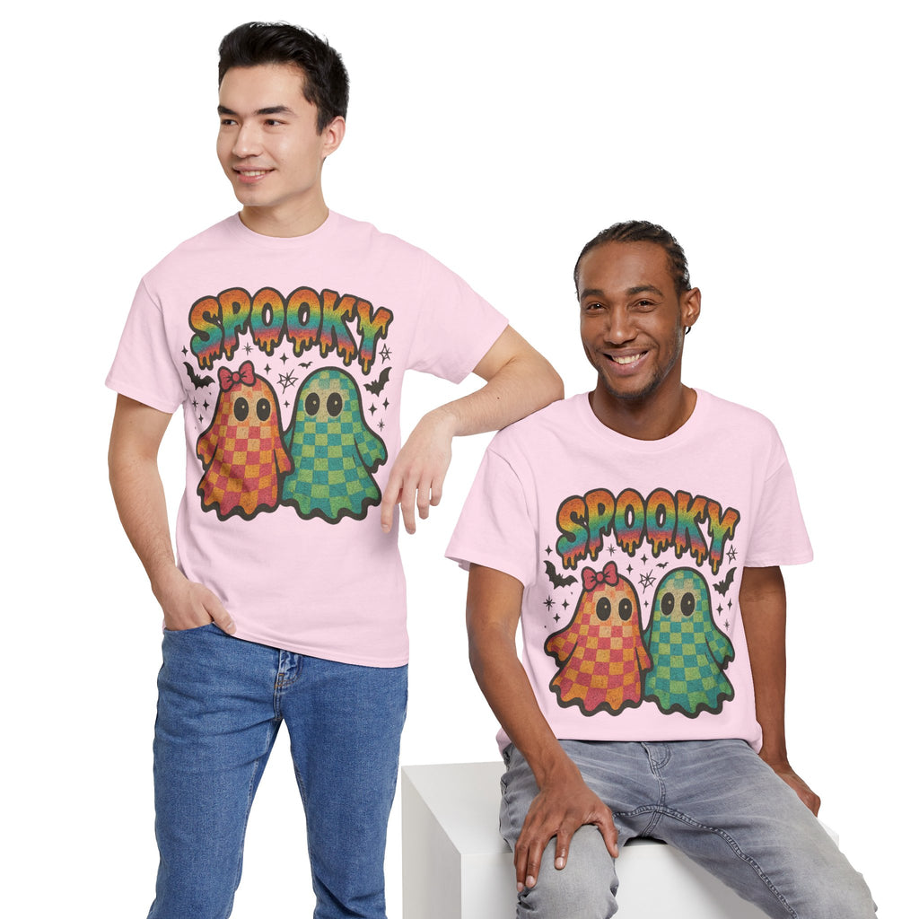 Spooky Pastel Ghosts Unisex Cotton Tee