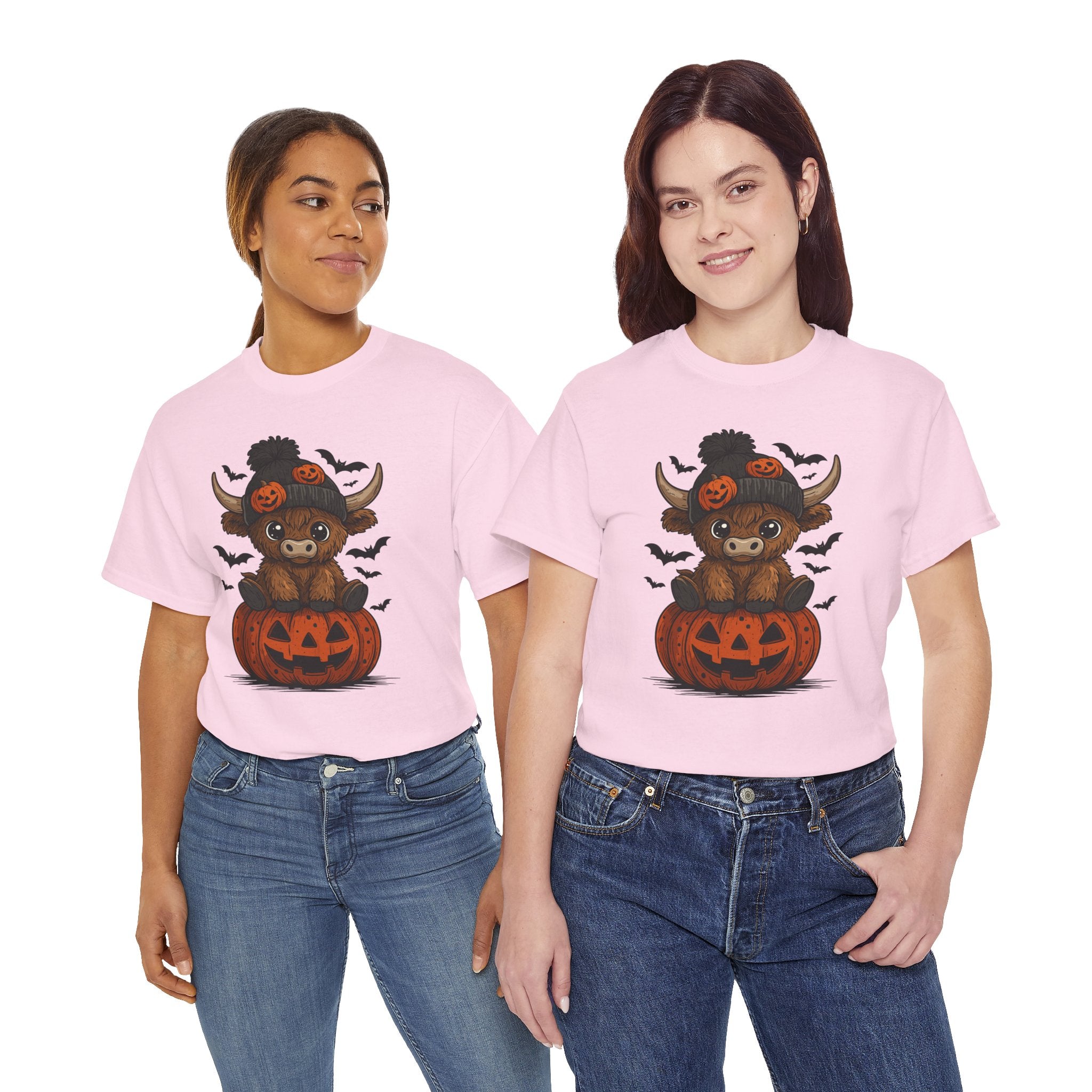 Halloween Cow Unisex Cotton Tshirt