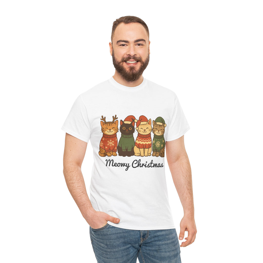 Christmas Cats Unisex Cotton Tee
