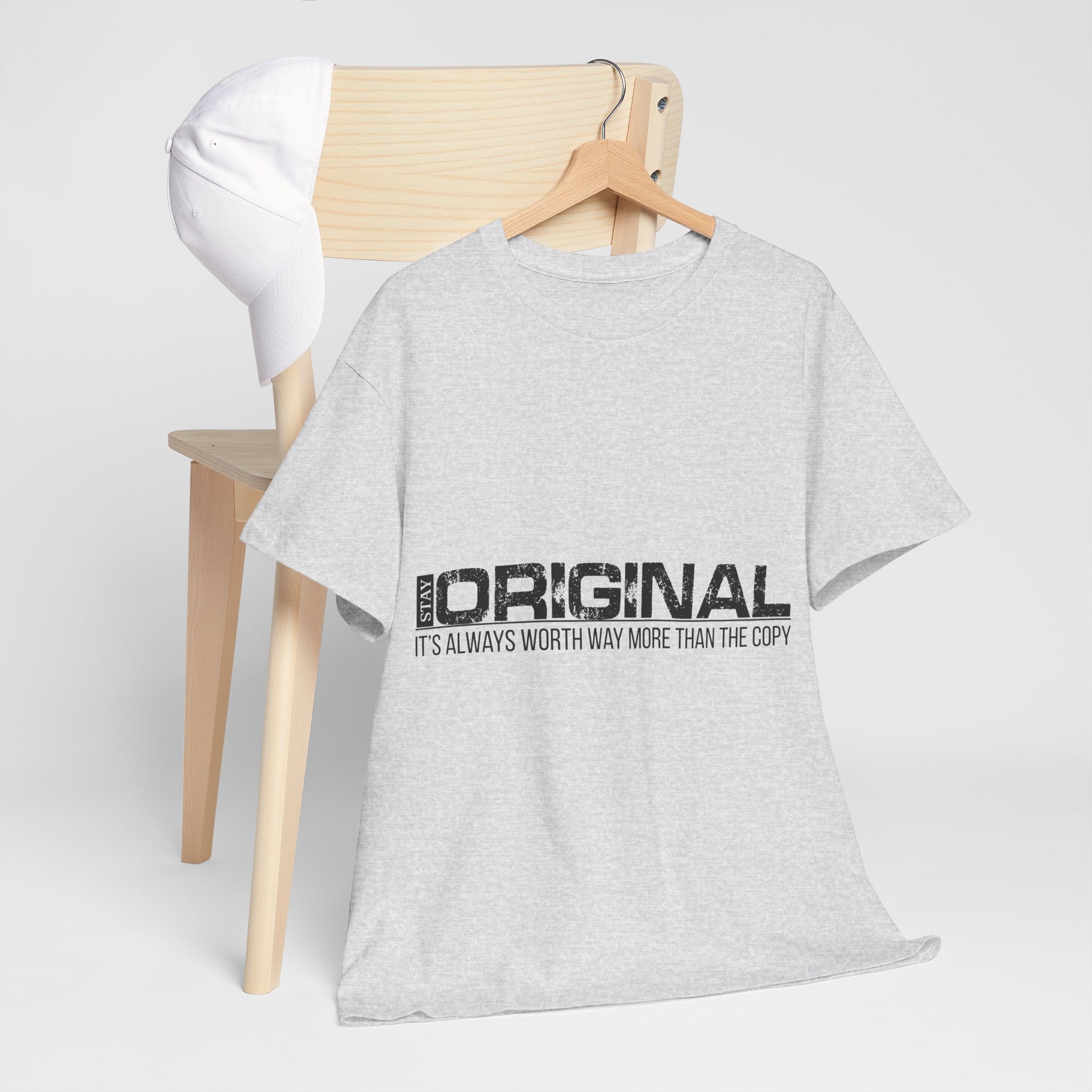 STAY SILENT Minimalist Tee — Vertical Text Black Unisex Cotton Tee