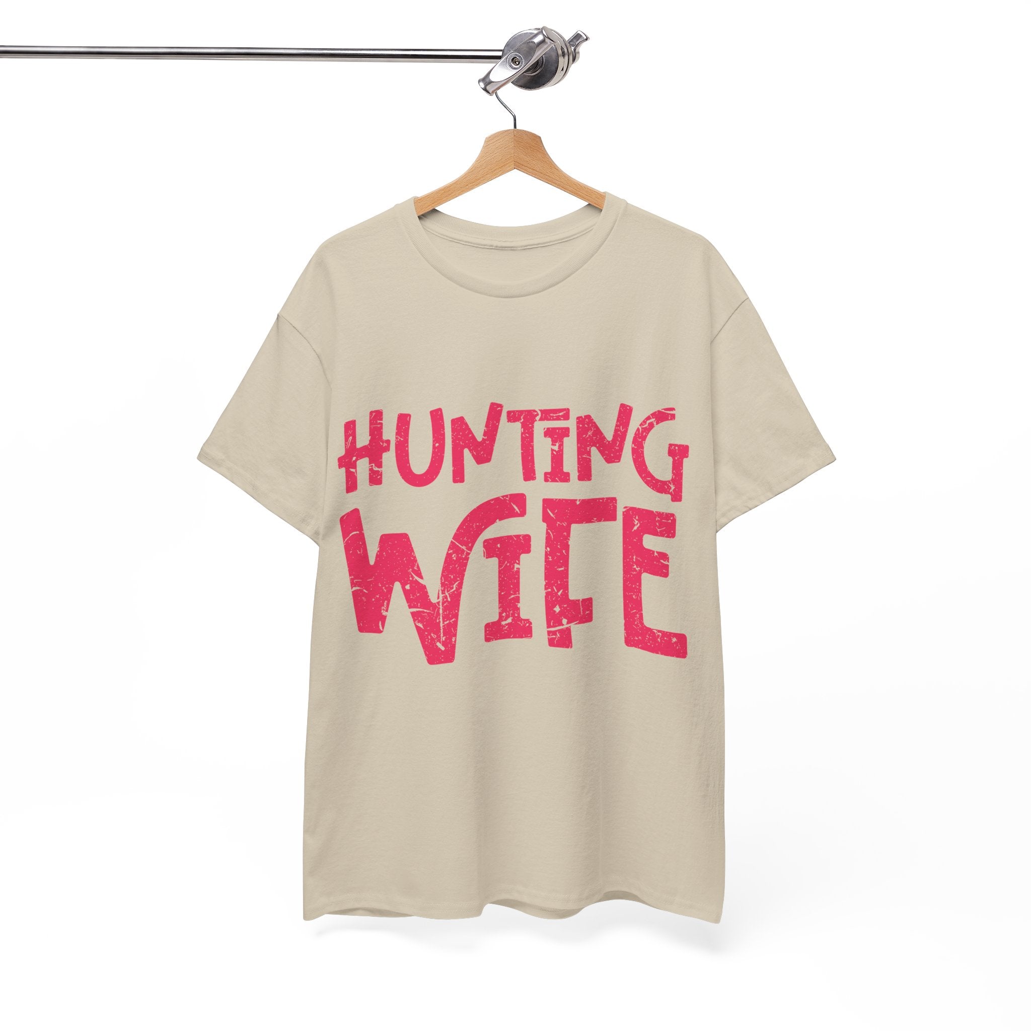 Hunting Season Vintage Badge T-Shirt — Rugged Orange Hunting Unisex Cotton Tee
