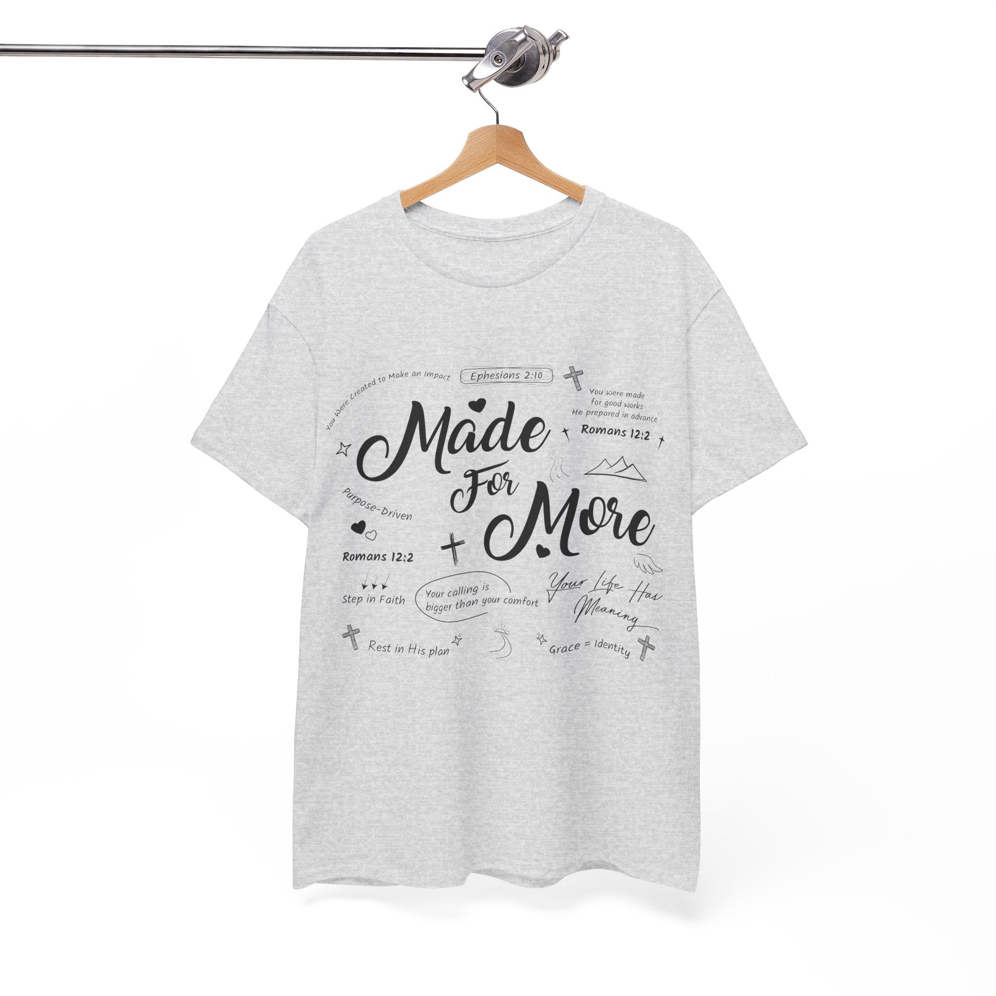 Made For More Faith T-Shirt — Inspirational Bible Verse Unisex Cotton Tee