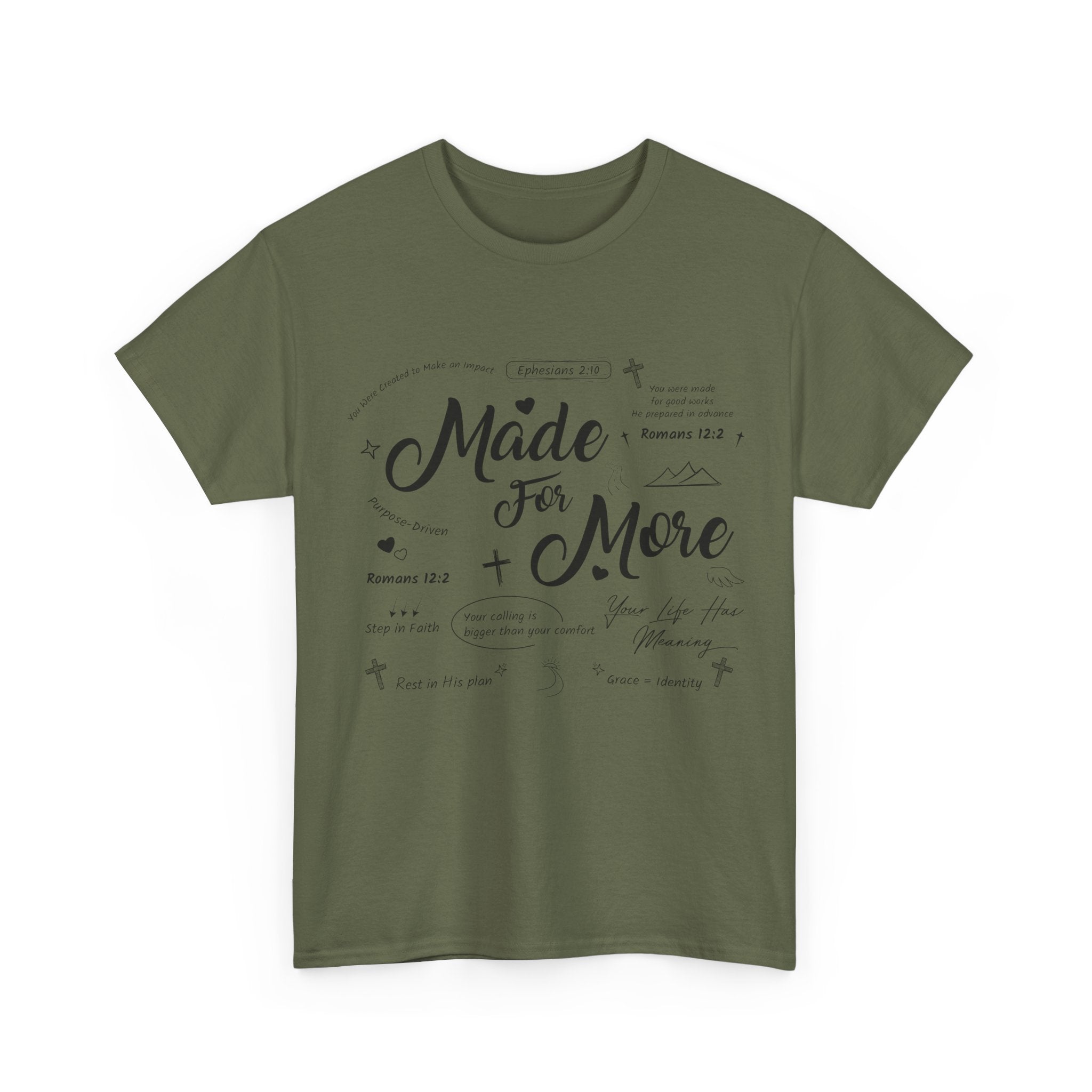 Made For More Faith T-Shirt — Inspirational Bible Verse Unisex Cotton Tee