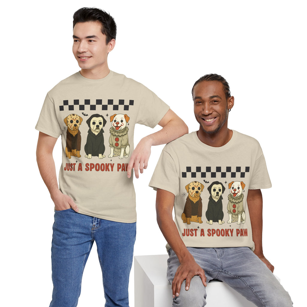 Halloween "Just A Spooky Paw" Unisex Cotton Tee