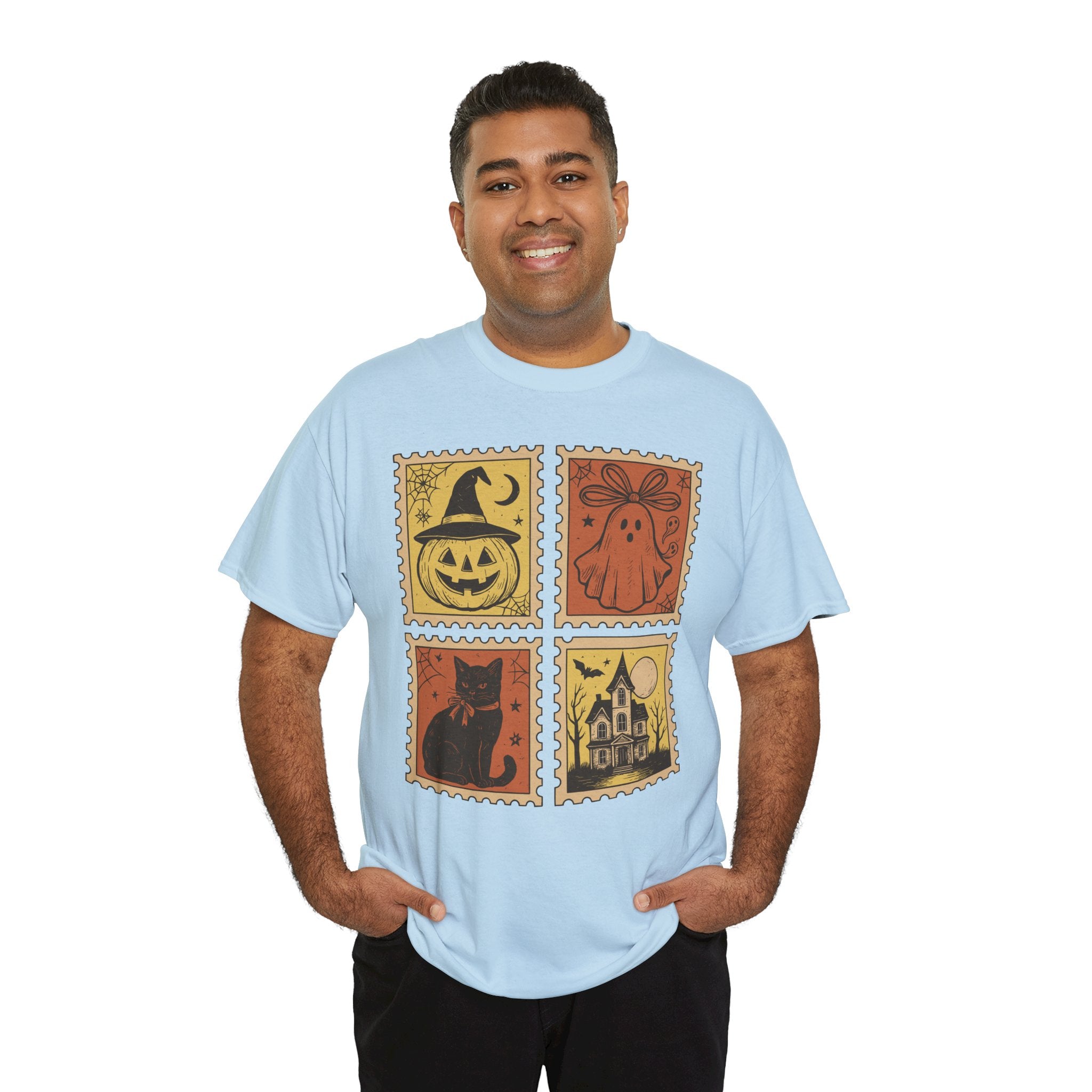 Halloween Stamp Collection Unisex Cotton Tee