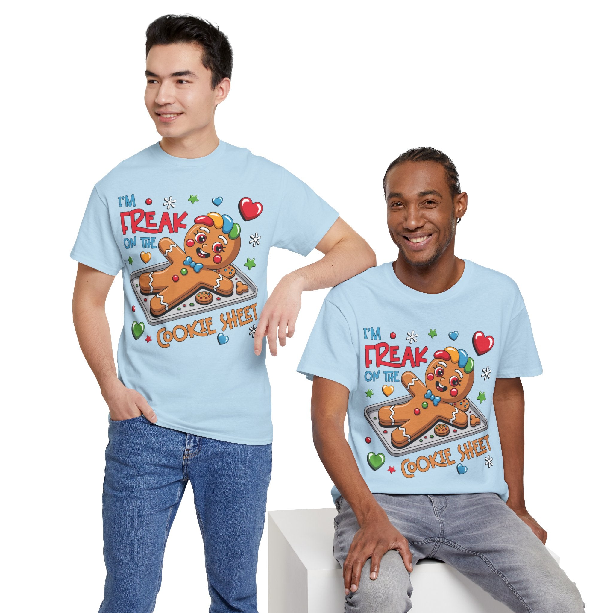 Gingerbread ‘I’m Freak on the Cookie Sheet’ Unisex Cotton Tee