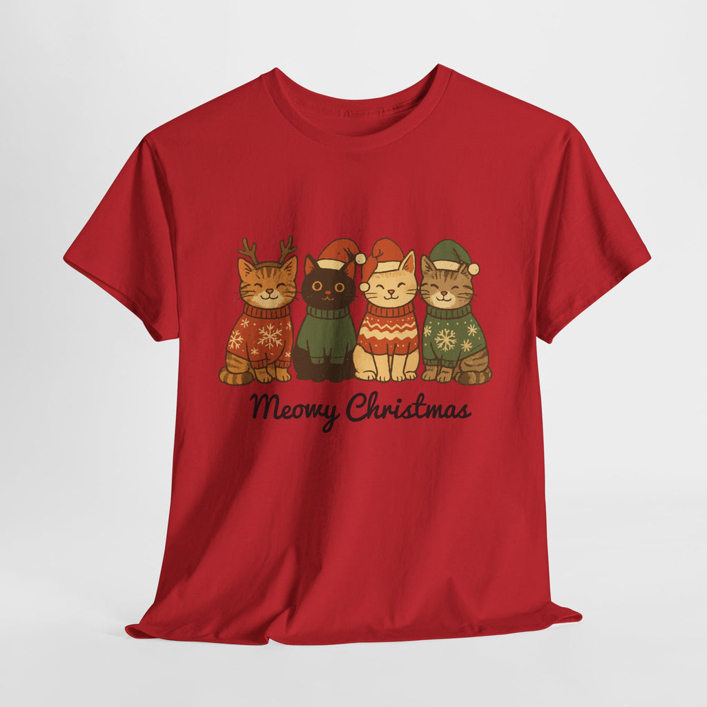 Christmas Cats Unisex Cotton Tee