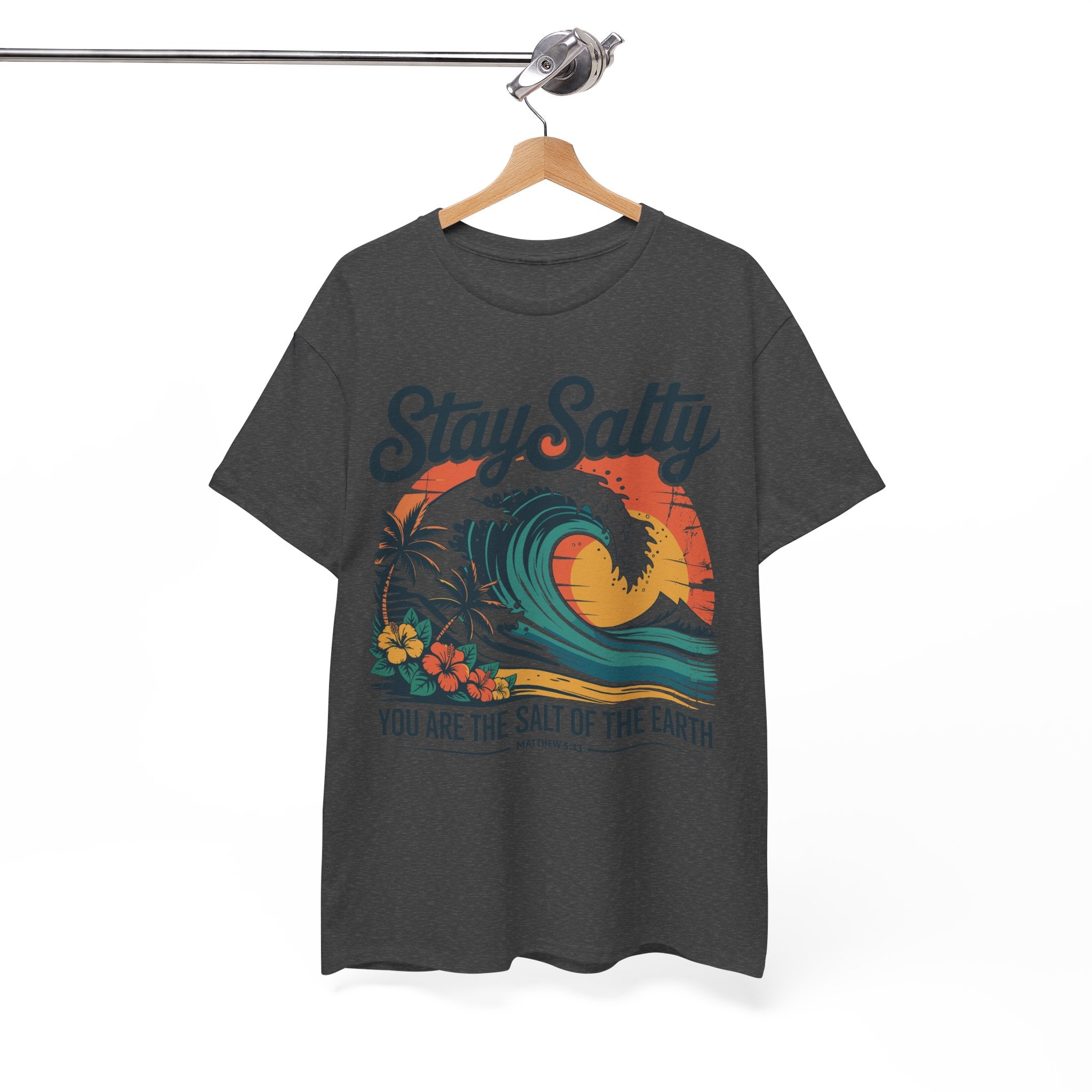 Stay Salty Beach Tee — "You are the salt of the earth (Matthew 5:13)"Unisex Cotton Tee
