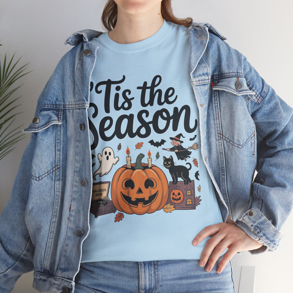 Holiday Season Unisex Cotton T-Shirt - Tis the Season Design