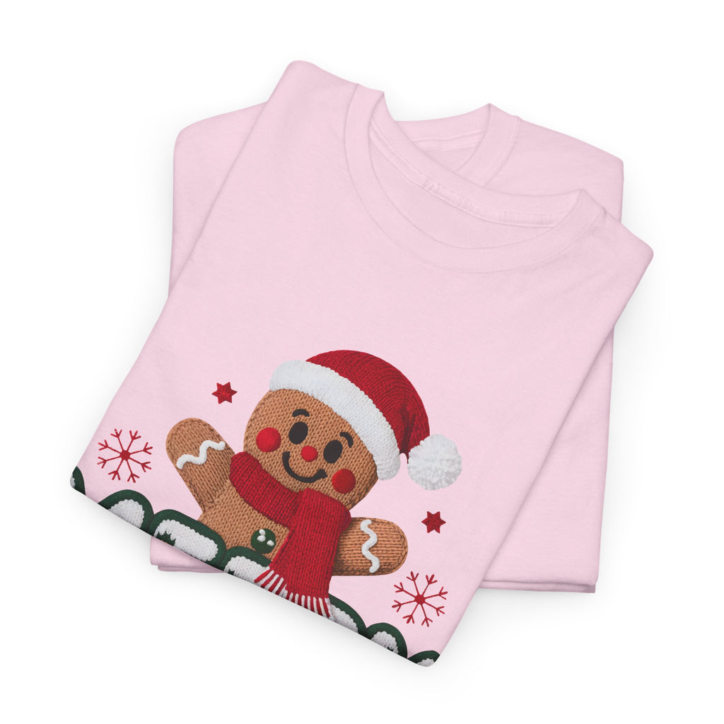 Gingerbread Santa 'Merry Christmas' Unisex Cotton Tee T-Shirt