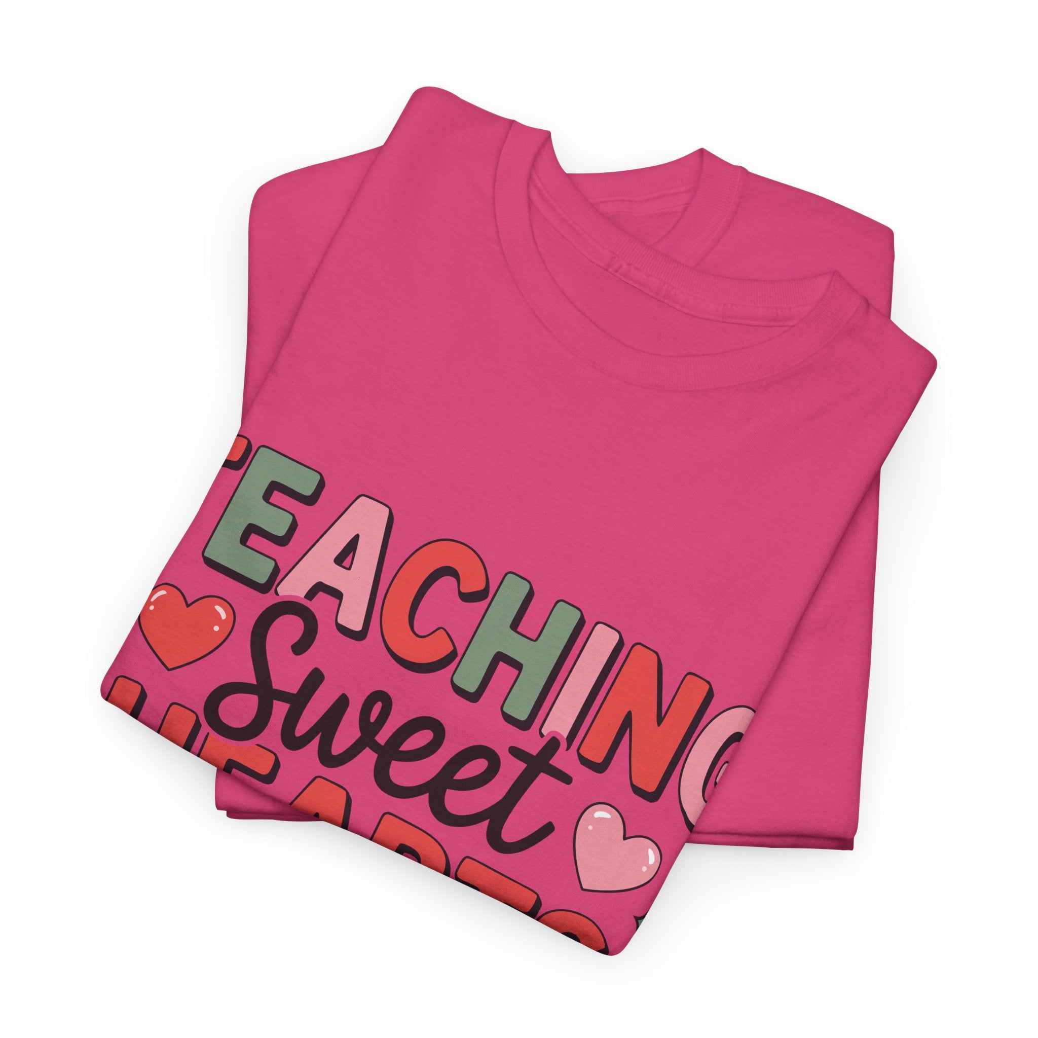 Teaching Sweet Hearts Valentine Teacher Unisex Cotton T-Shirt
