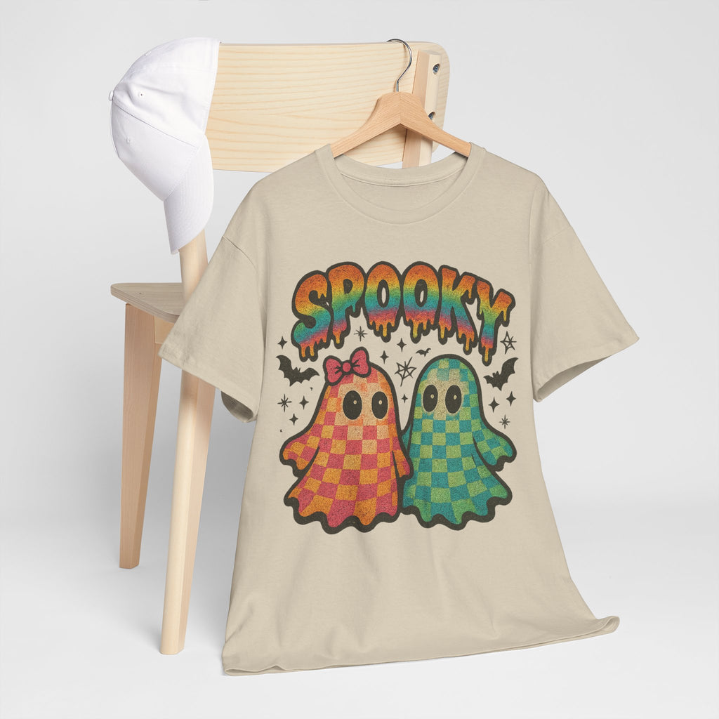 Spooky Pastel Ghosts Unisex Cotton Tee