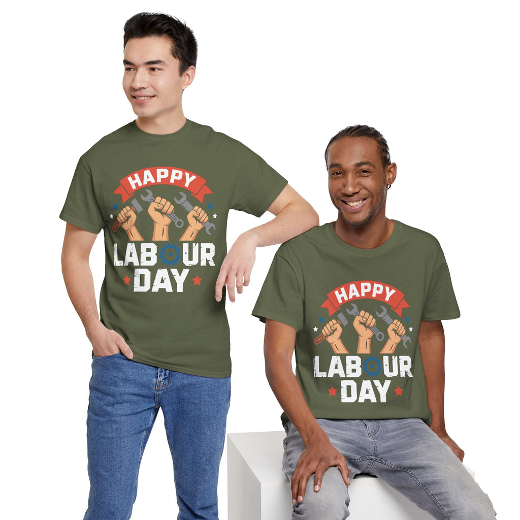 Happy US Labour Day Unisex Heavy Cotton T-Shirt