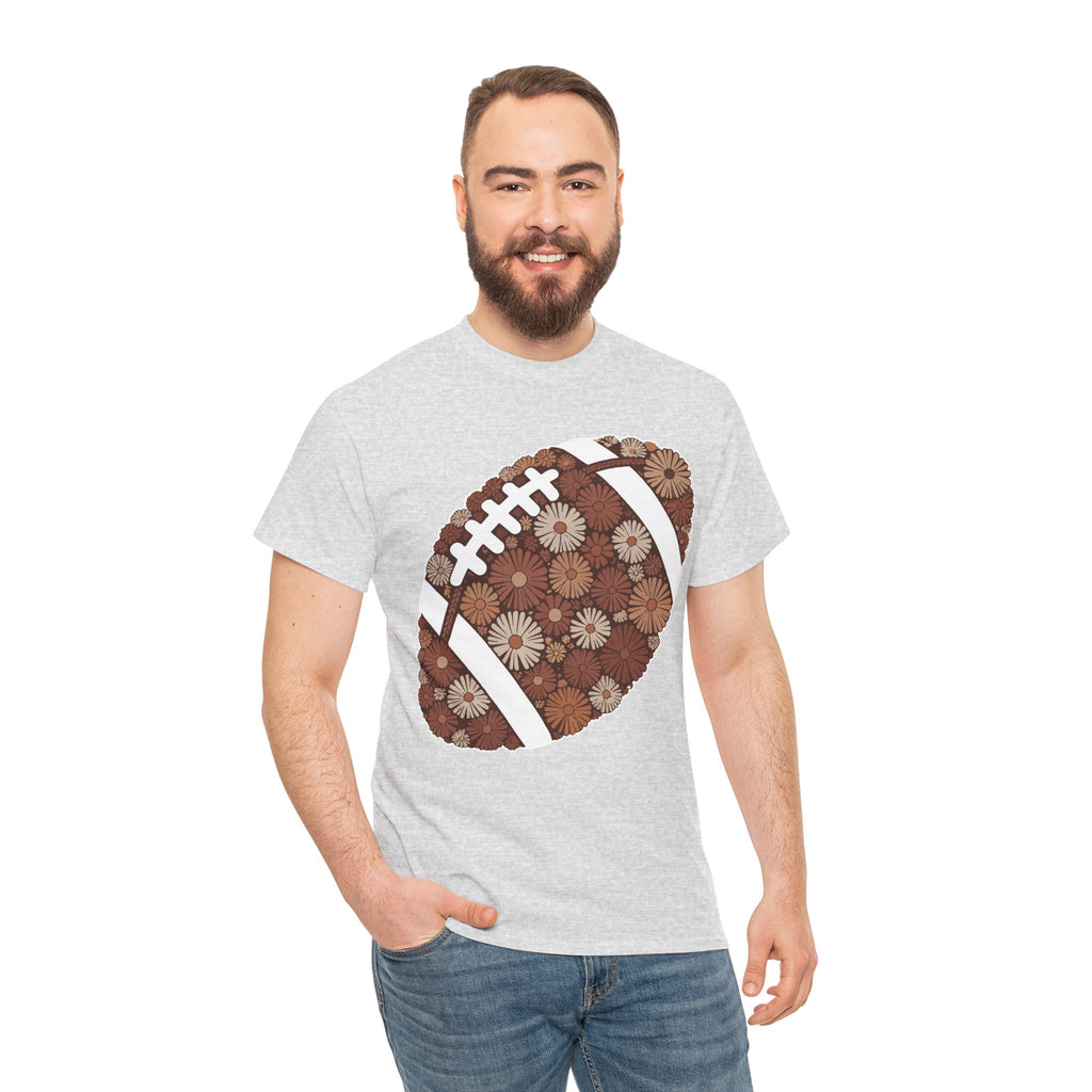 Game Day Touch Down Football Tee — Helmets, Flags & Cheer Icons Unisex Cotton Tee