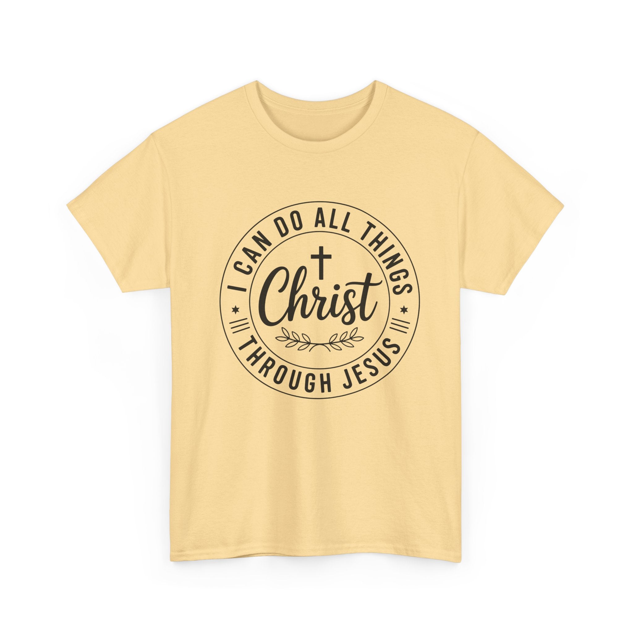 I can do All Things Through Christ Unisex Heavy Cotton Tee