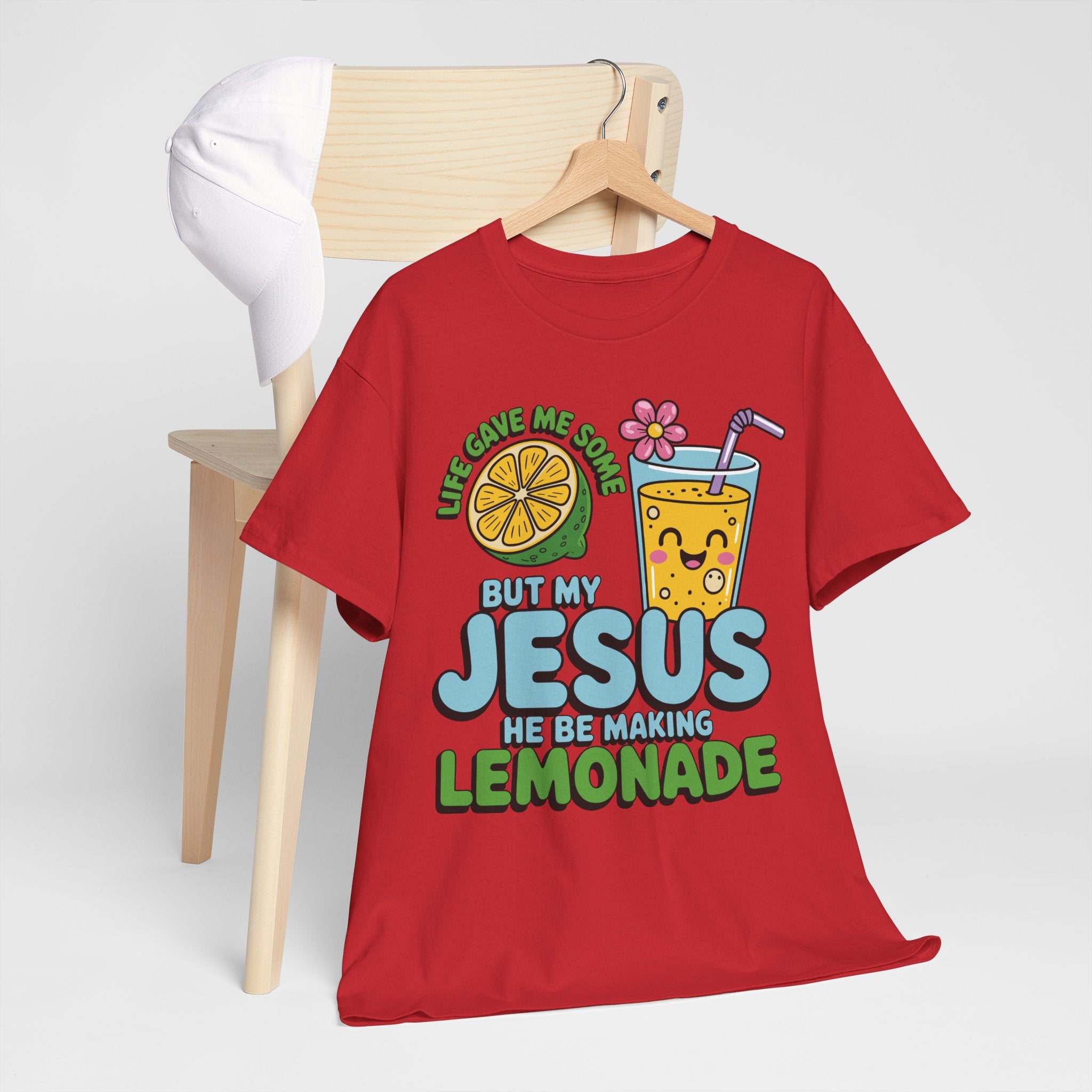 Christian Lemonade T‑Shirt — "Life Gave Me Some Lemons, My Jesus Makes Lemonade"Unisex Cotton Tee