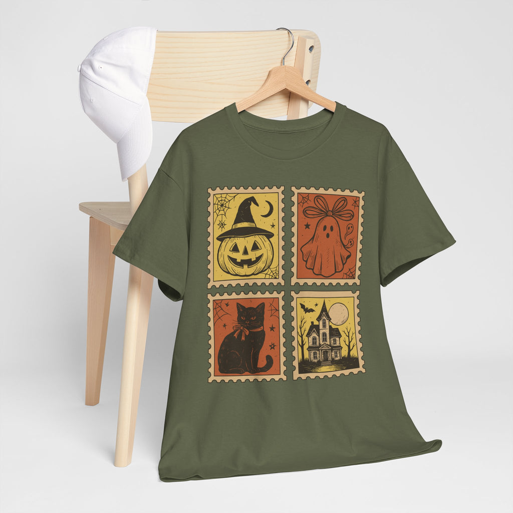 Halloween Stamp Collection Unisex Cotton Tee