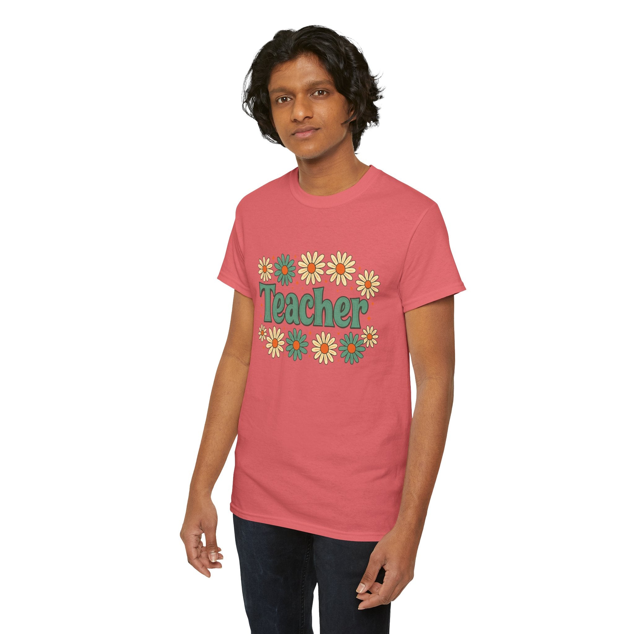 Floral Teacher Tee - Perfect Gift for Educators