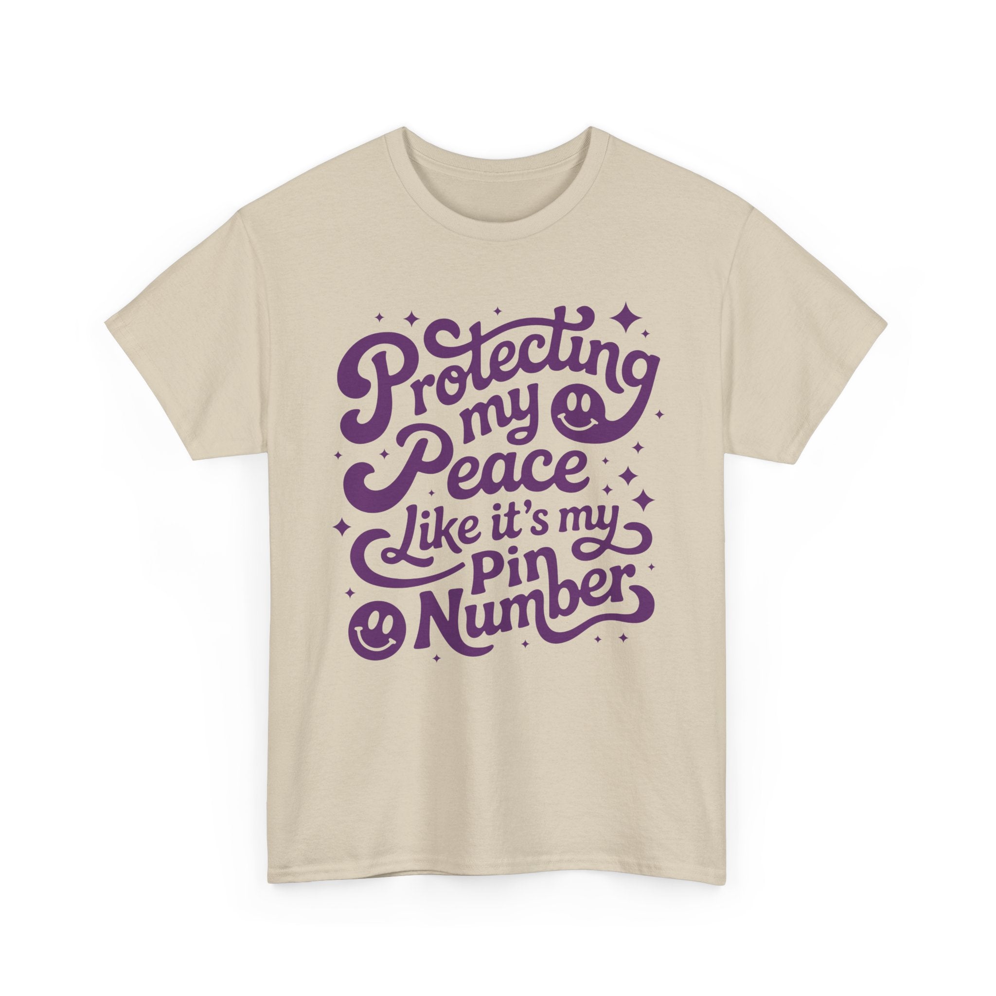 Protecting My Peace Like It’s My PIN Number Tee — Retro Motivational Graphic Unisex Cotton T-Shirt