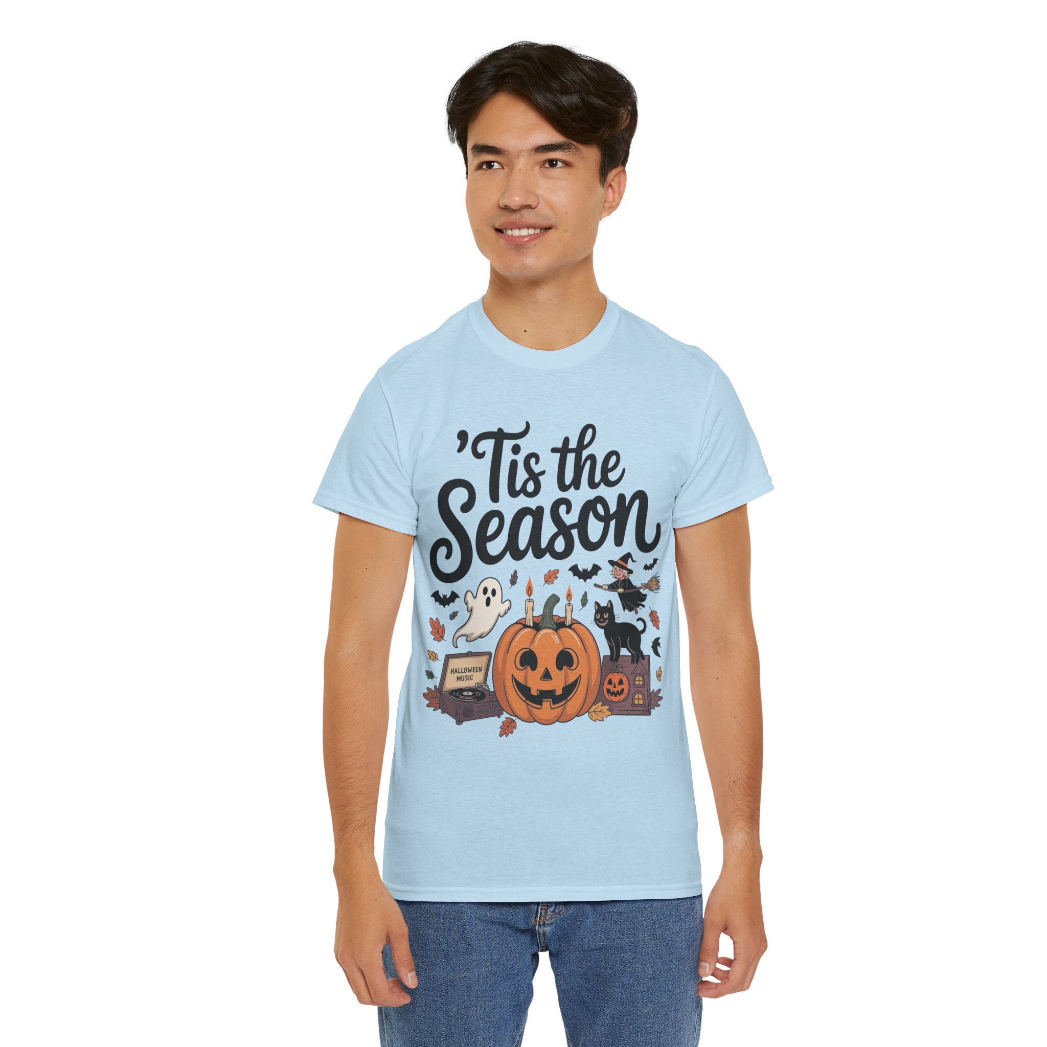 Holiday Season Unisex Cotton T-Shirt - Tis the Season Design