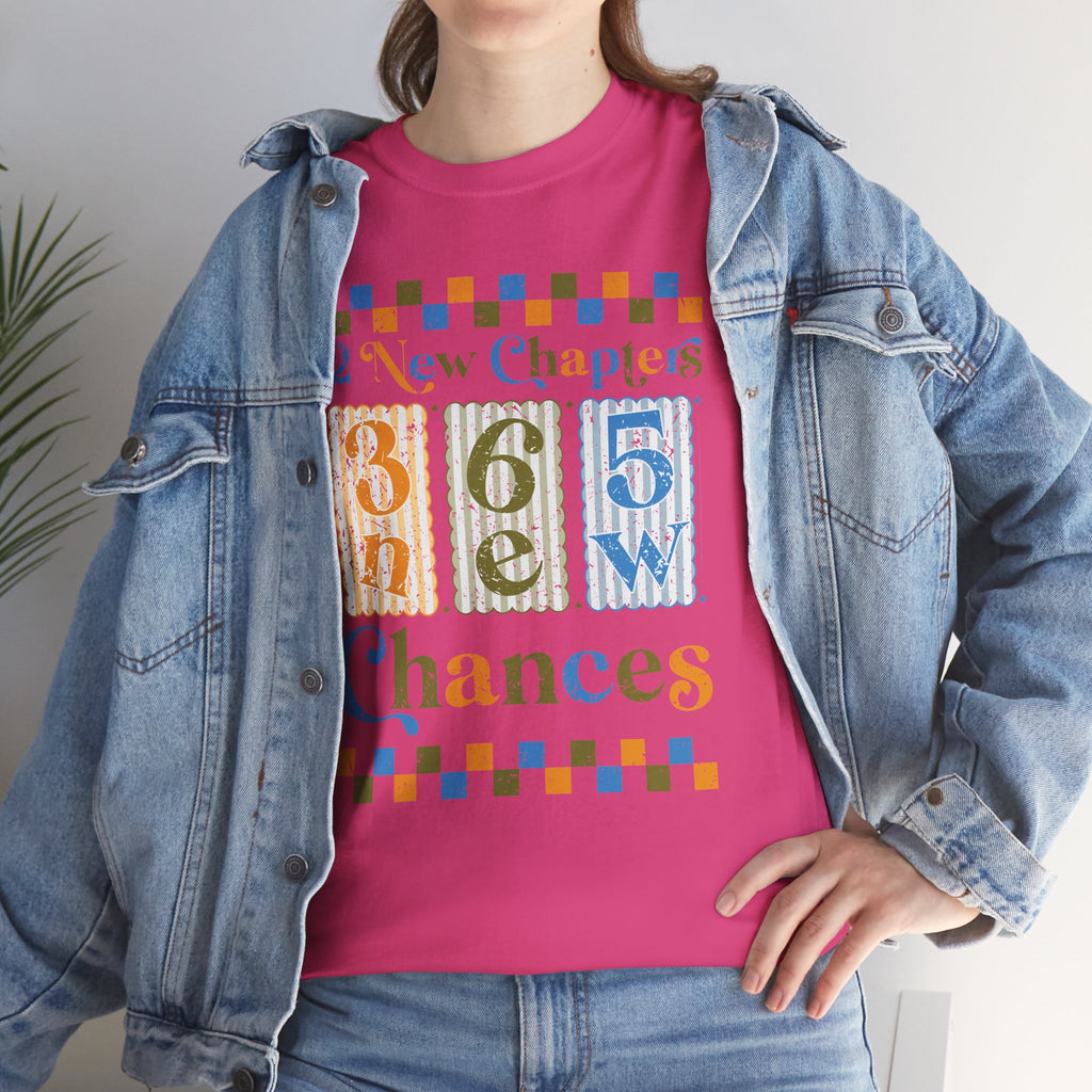 12 New Chapters 365 New Chances Vintage Tee — Fresh Start Inspirational Unisex Cotton Tee