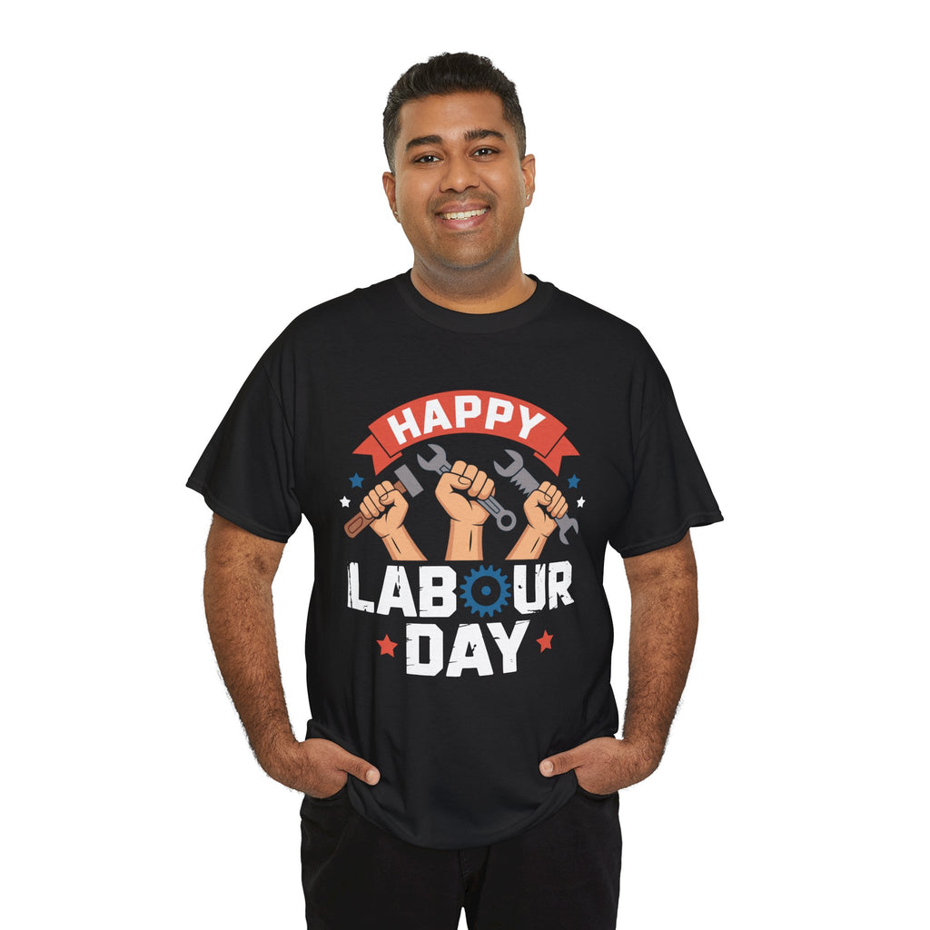 Happy US Labour Day Unisex Heavy Cotton T-Shirt