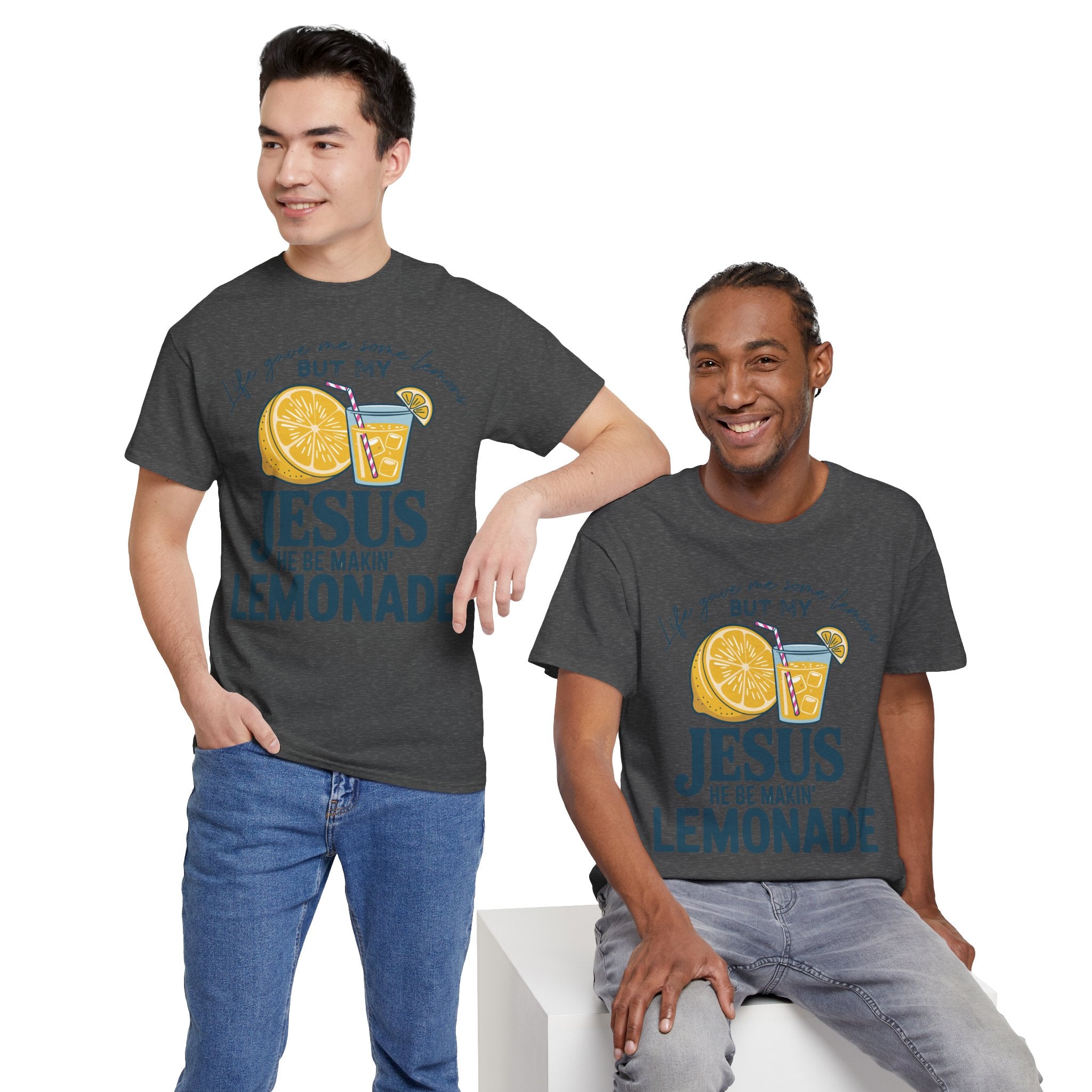 Christian Lemonade T-Shirt — “Life Gave Me Some Lemons but My Jesus He Be Makin’ Lemonade”Unisex Cotton Tee
