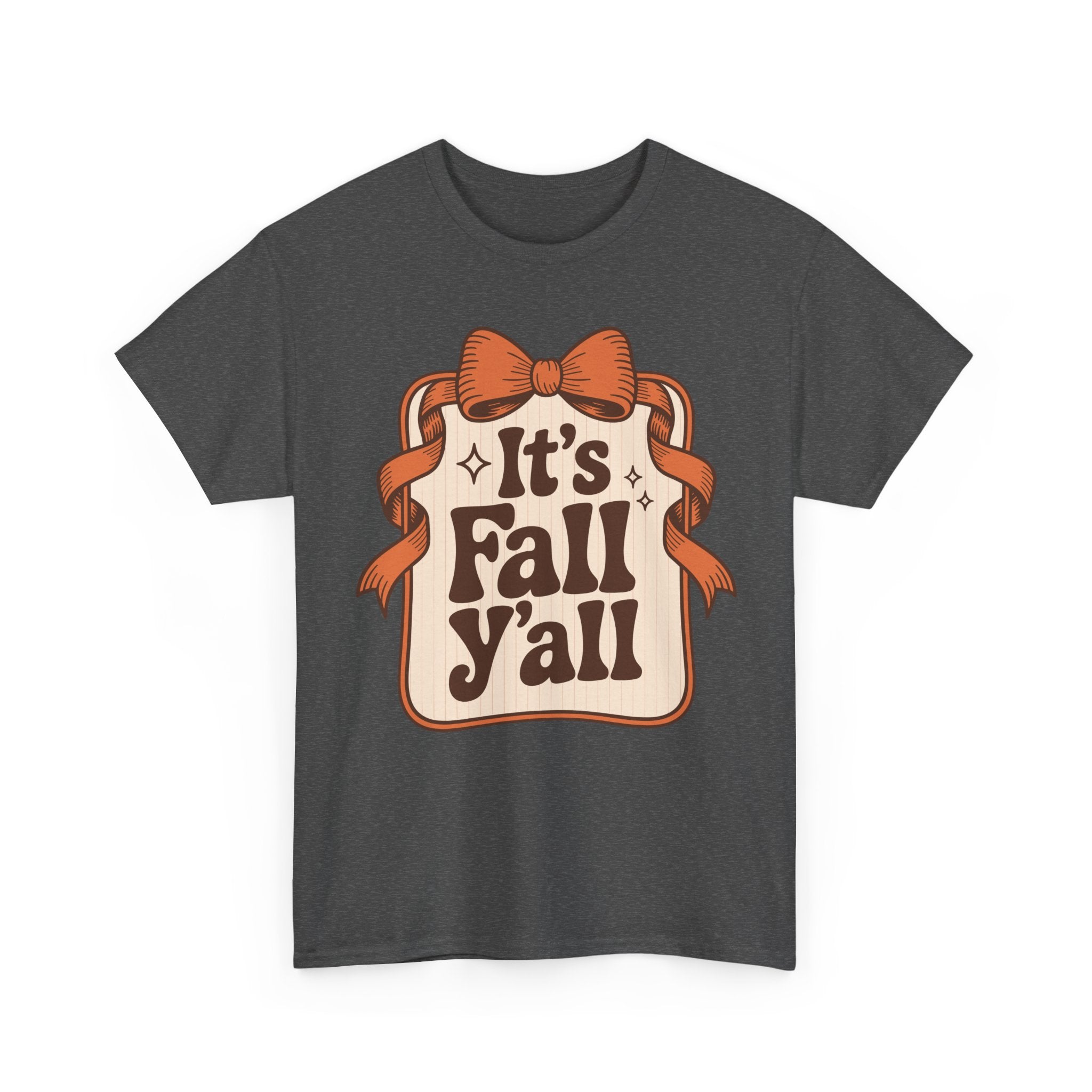 It’s Fall Y’all Autumn Ribbon Unisex Cotton Tee