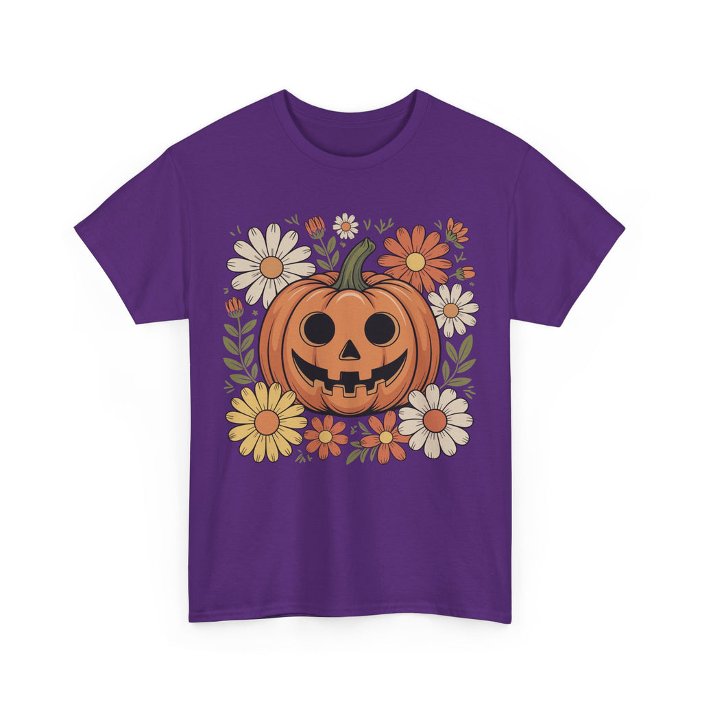 Halloween Pumpkin Unisex Cotton Tee