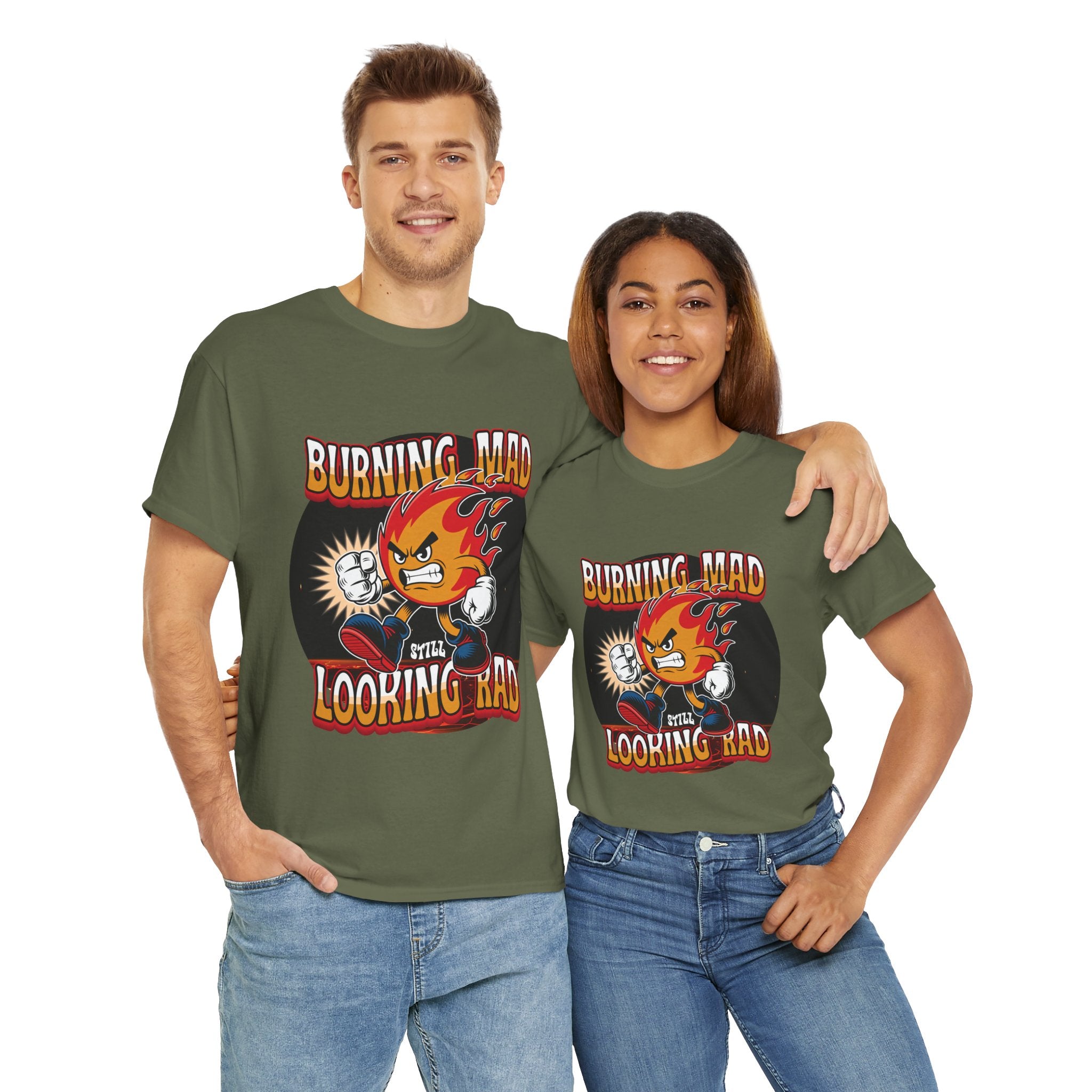 Burning Mad Looking Rad Unisex Tee