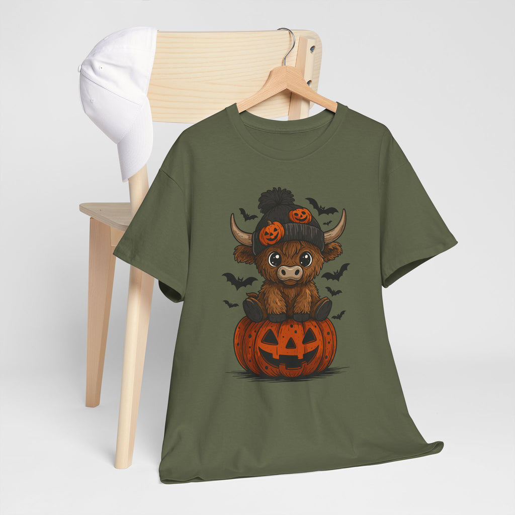 Halloween Cow Unisex Cotton Tshirt