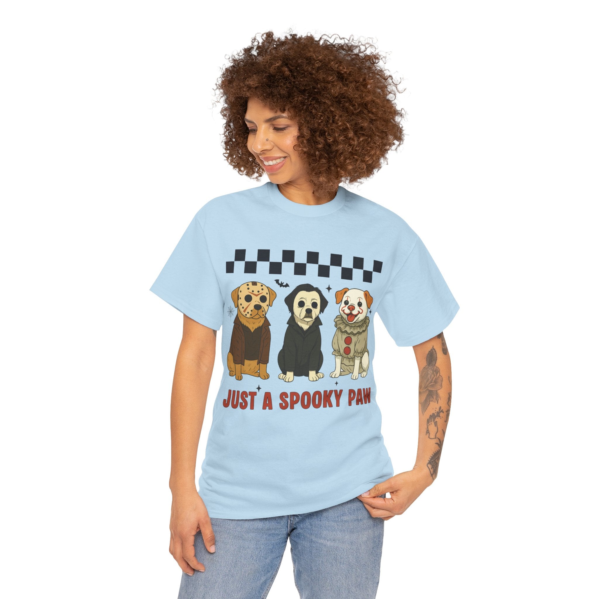 Halloween "Just A Spooky Paw" Unisex Cotton Tee
