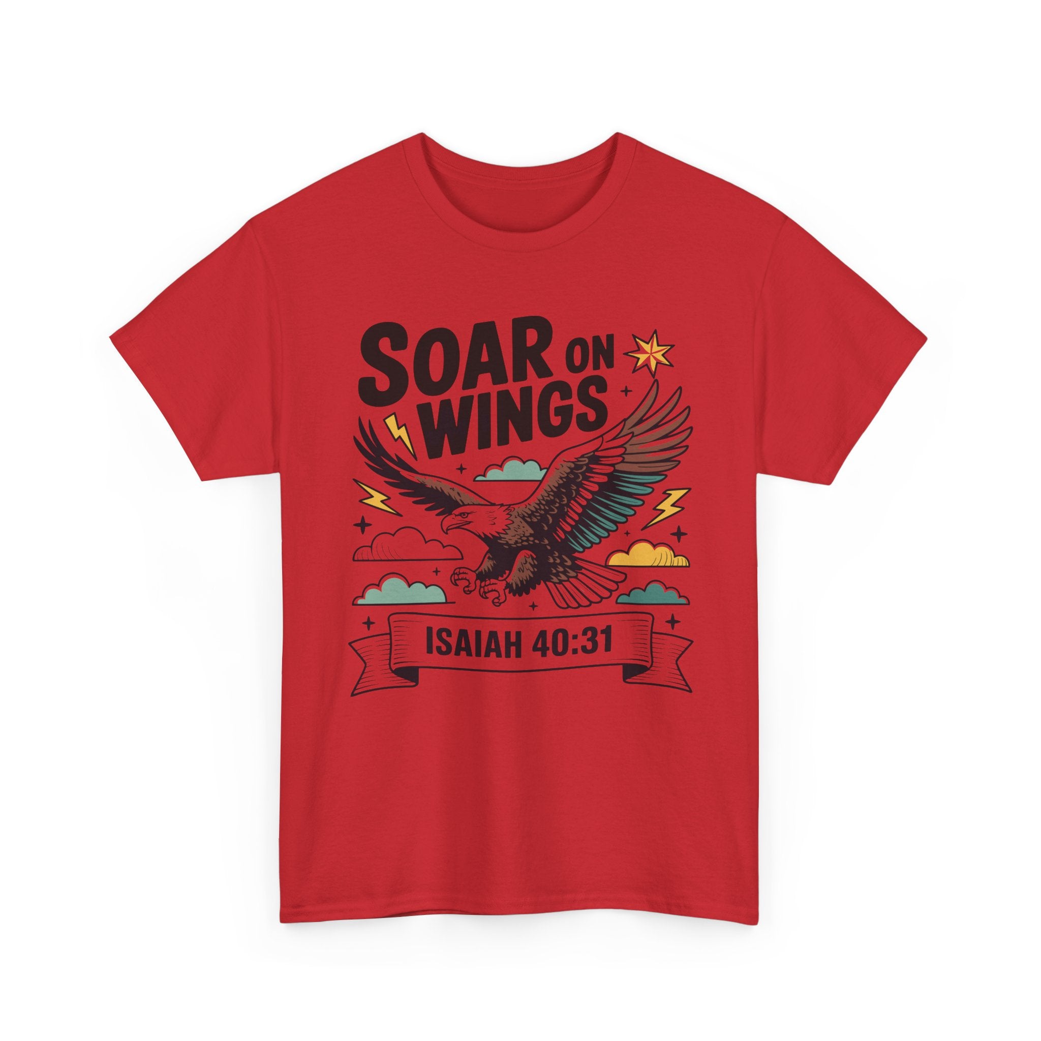 Isaiah 40:31 "Soar on Wings" Eagle Unisex Cotton T-Shirt