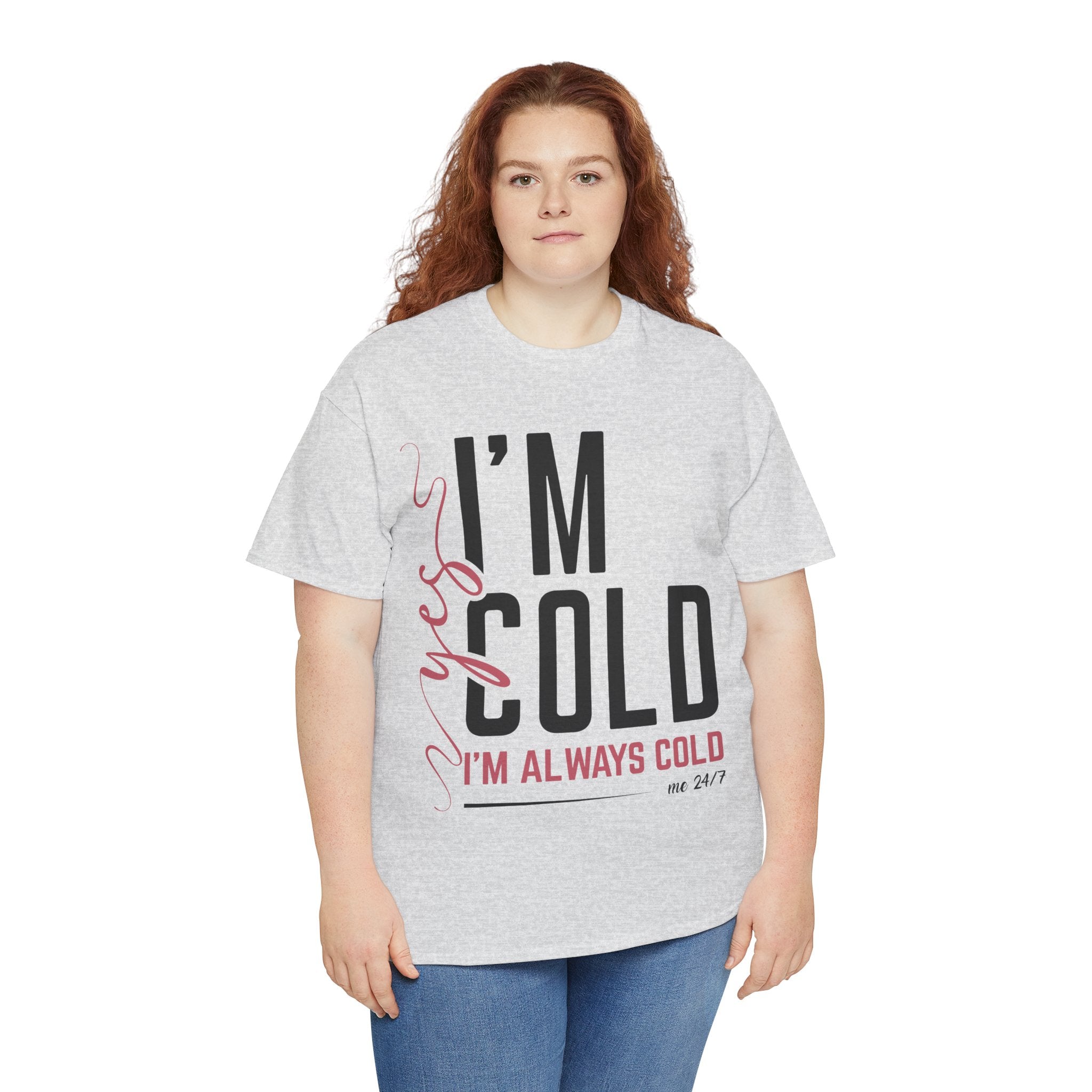 Pink Script Minimalist Unisex Cotton Tee