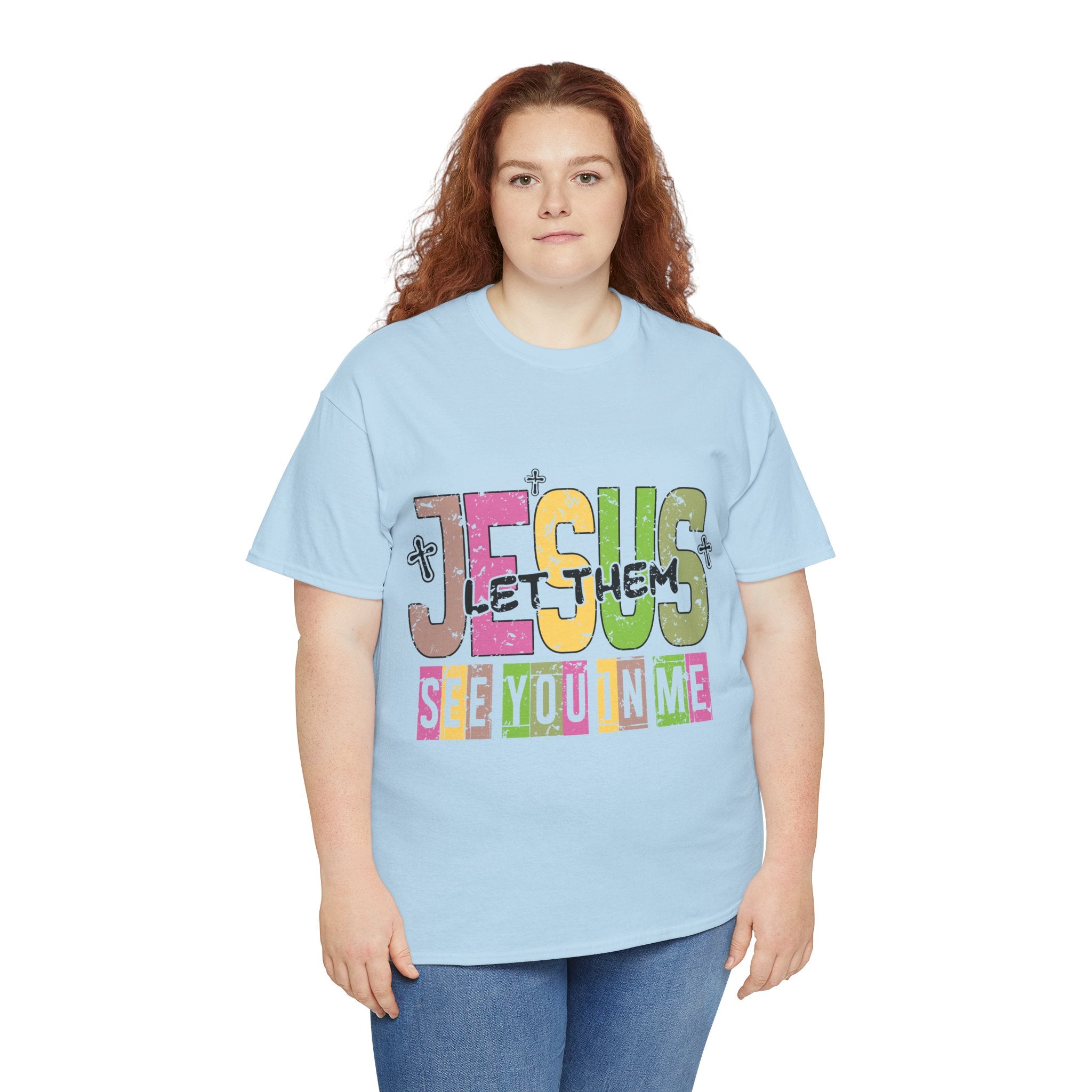Jesus ‘See You In Me’ Distressed Pastel Unisex Cotton T-Shirt