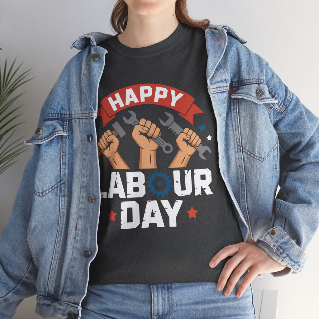 Happy US Labour Day Unisex Heavy Cotton T-Shirt