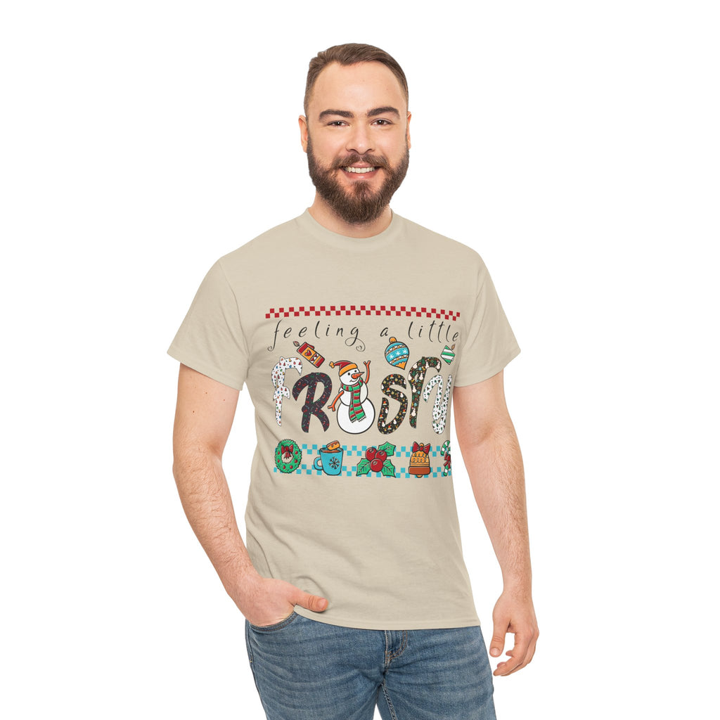 Christmas Frosty Unisex Cotton Tee
