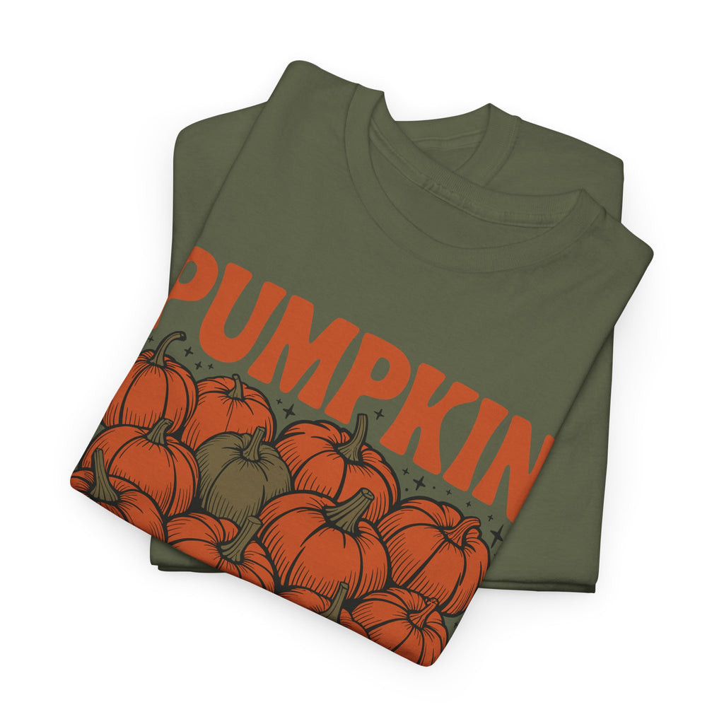 Pumpkin Season Tee — Fall Pumpkin Pile Unisex Cotton Tee